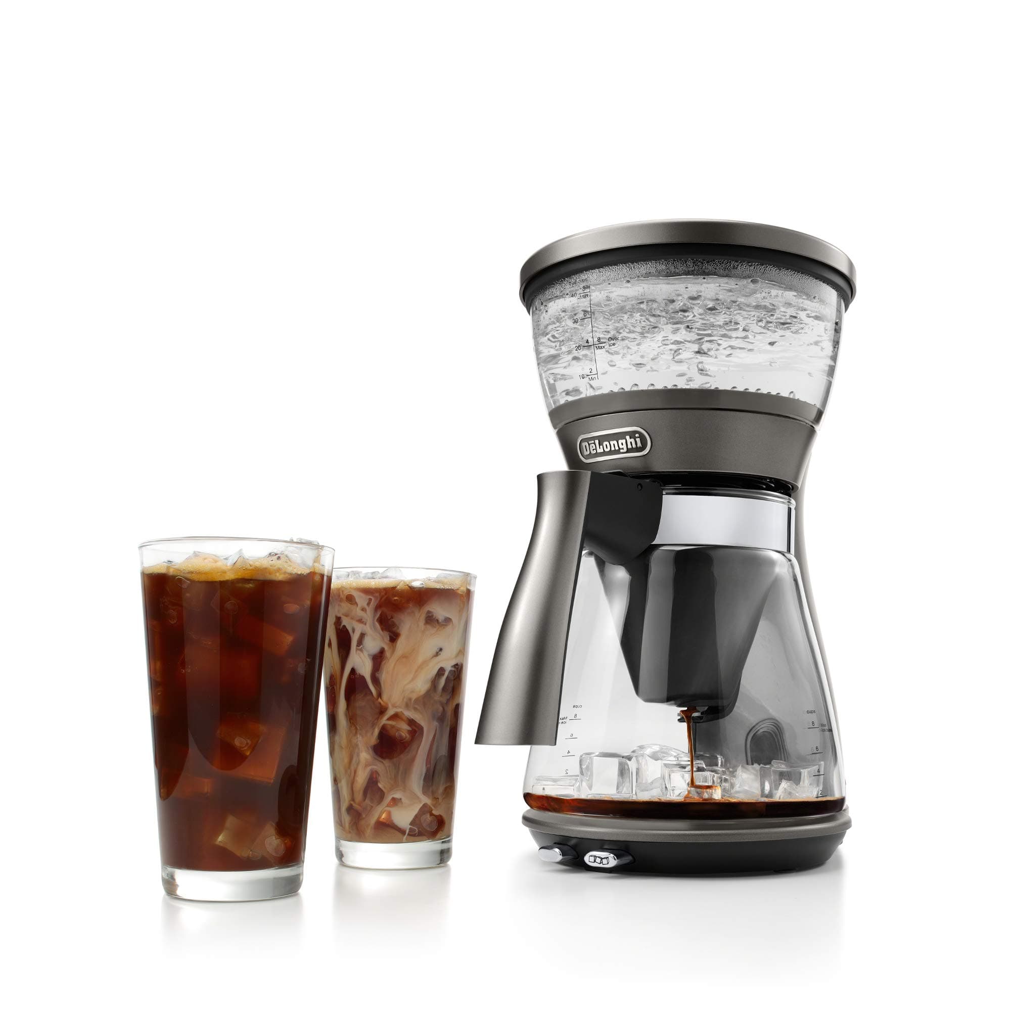 De'Longhi 3-in-1 Specialty Coffee Brewer, IcedCoffee Maker (Bold Cold Brew), Gourmet Pour Over, Premium Drip, SCA GoldenCup Certified, Glass Carafe, 8-Cup, ICM17270, view 2
