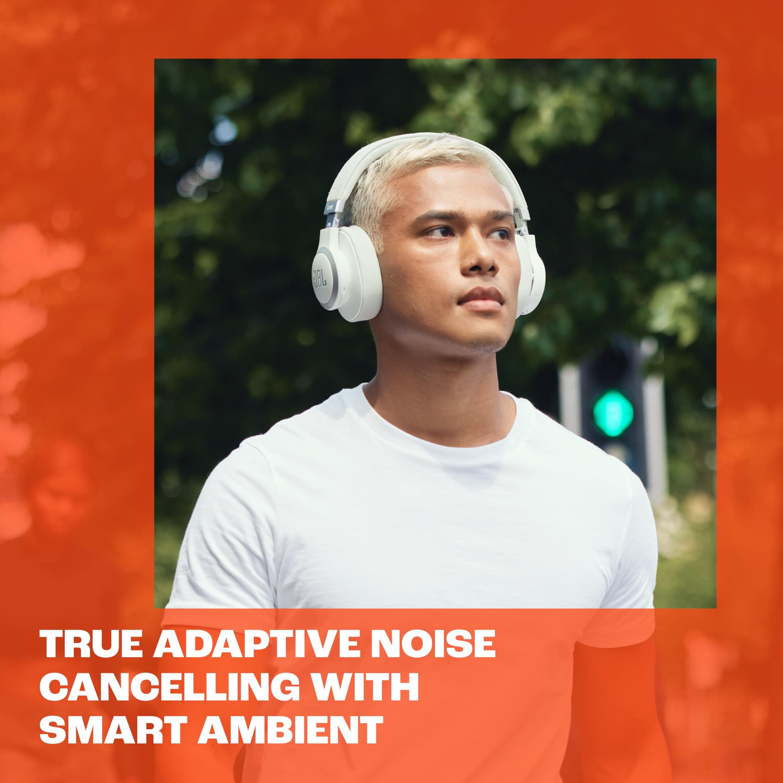 JBL Live 770NC - Wireless Over-Ear Headphones with True Adaptive Noise Cancelling with Smart Ambient, Up to 65 Hours of Battery Life, Comfort-fit Fabric Headband & Carrying Pouch (Black), view 4