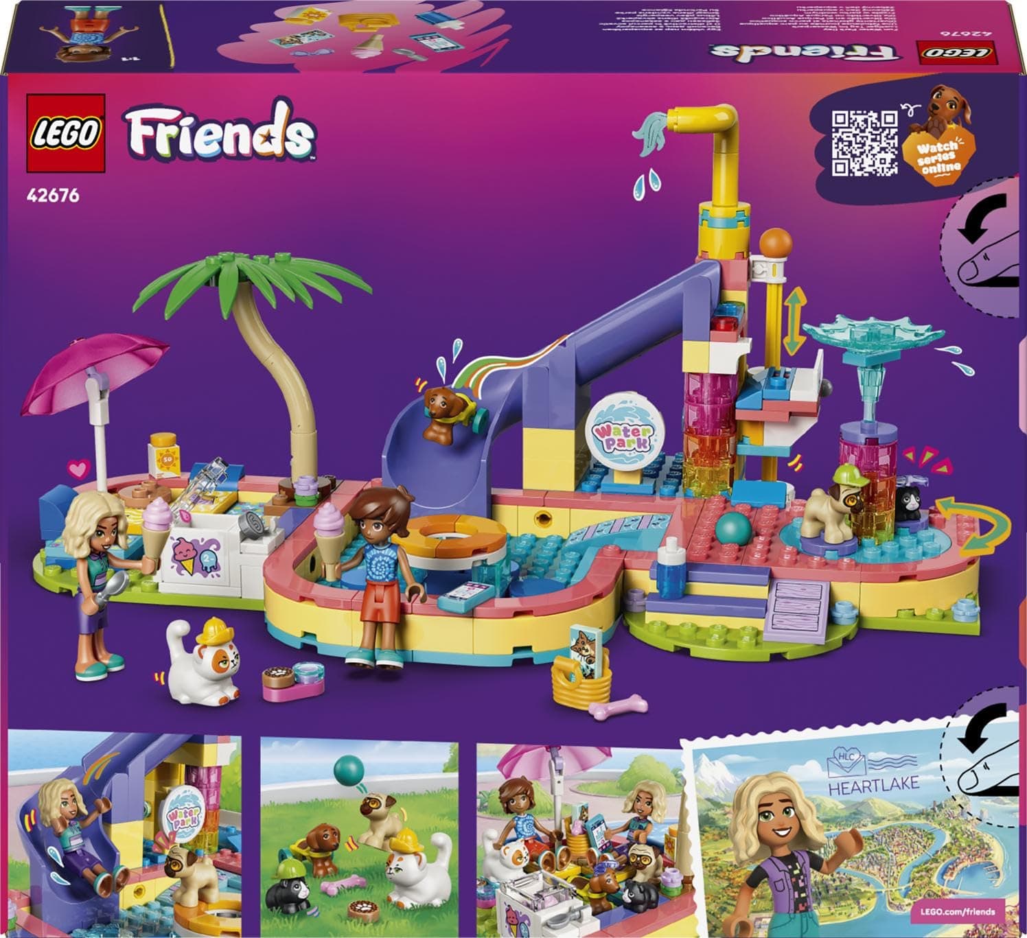 Lego 42676 Friends Water Park Toy, Birthday Present, Blocks, Education, Girls, Boys, Kids, 6 Years, 7 Years, 8 Years, 9 Years, Interior, Stylish, Pretend Play, Pretend Play, view 10