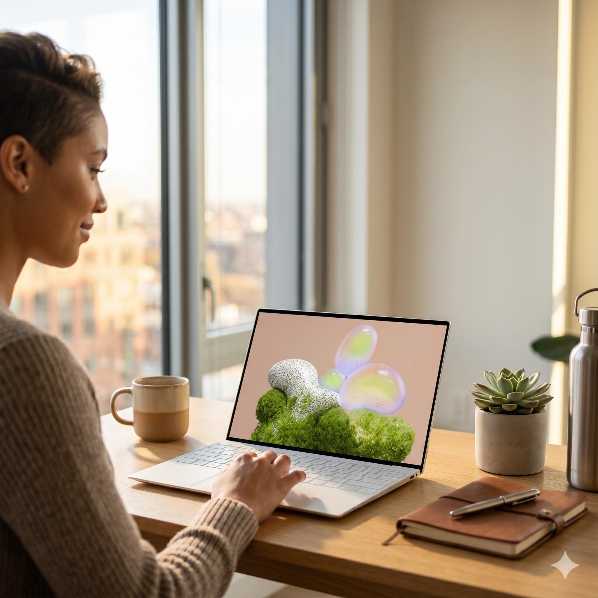 Dell XPS 13 9350 13.4" FHD+ Laptop, Intel Core Ultra 7-258V, 32GB DDR5 RAM, 2TB NVMe SSD, Intel Arc Graphics, Webcam, Wi-Fi 7, Bluetooth, Thunderbolt 4, Backlit Keyboard, Windows 11 Home, Platinum, view 4