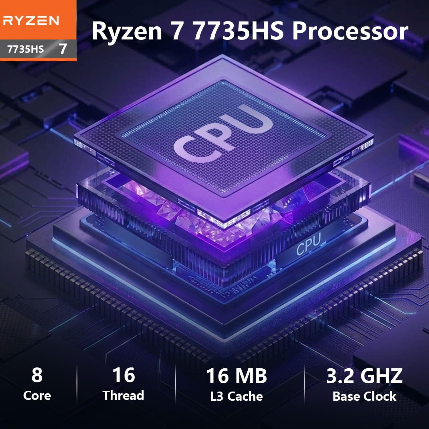 Lenovo LOQ AMD Ryzen 7 7735HS RTX 4050 Gaming Laptop, 16GB DDR5 | 1TB SSD, view 4