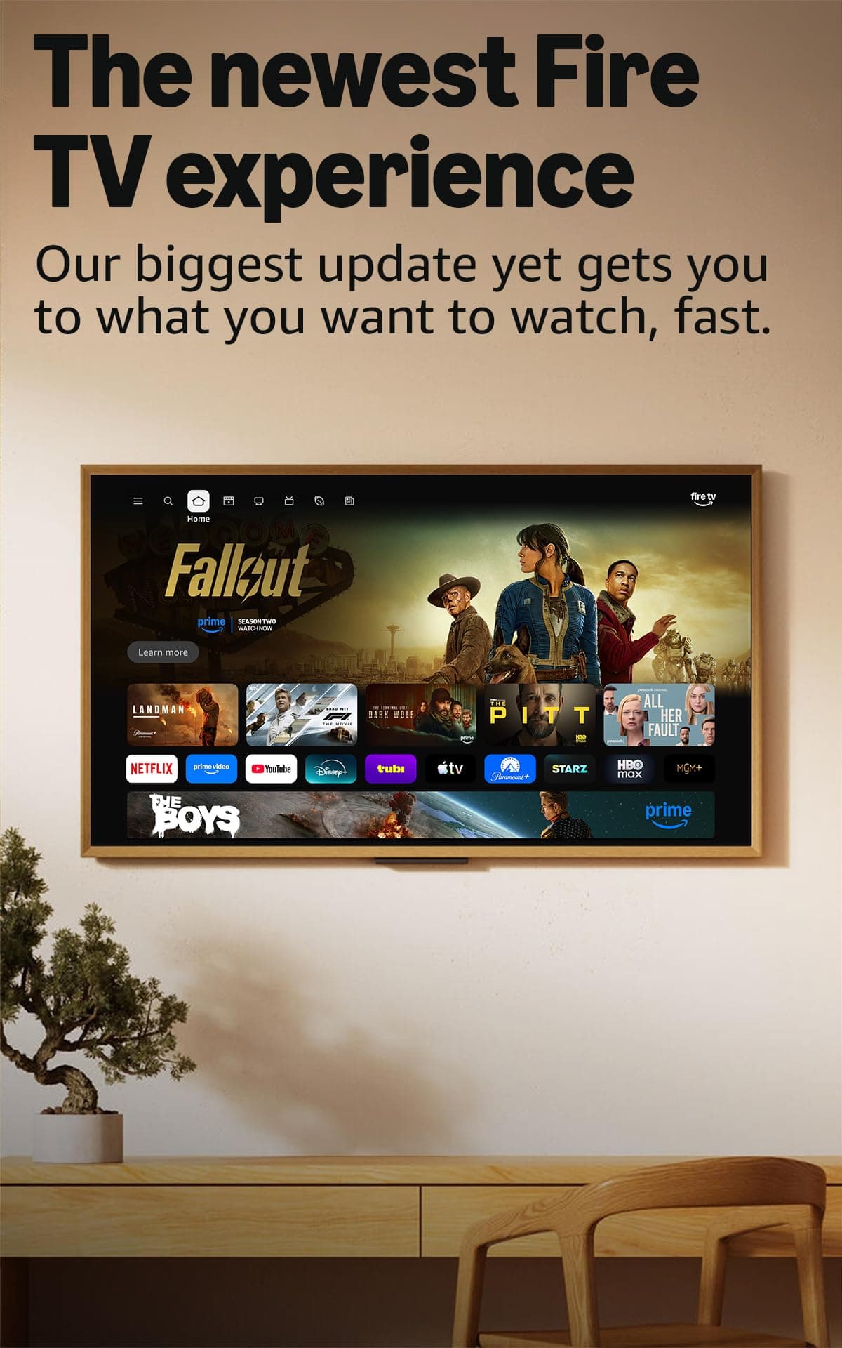 Amazon Ember 50" 4-Series with Fire TV (newest model), 4K Ultra HD smart TV with Alexa Remote, HDR10+, fast processor, Dolby Audio, Ambient Experience, free and live TV, find shows faster with Alexa+, view 4