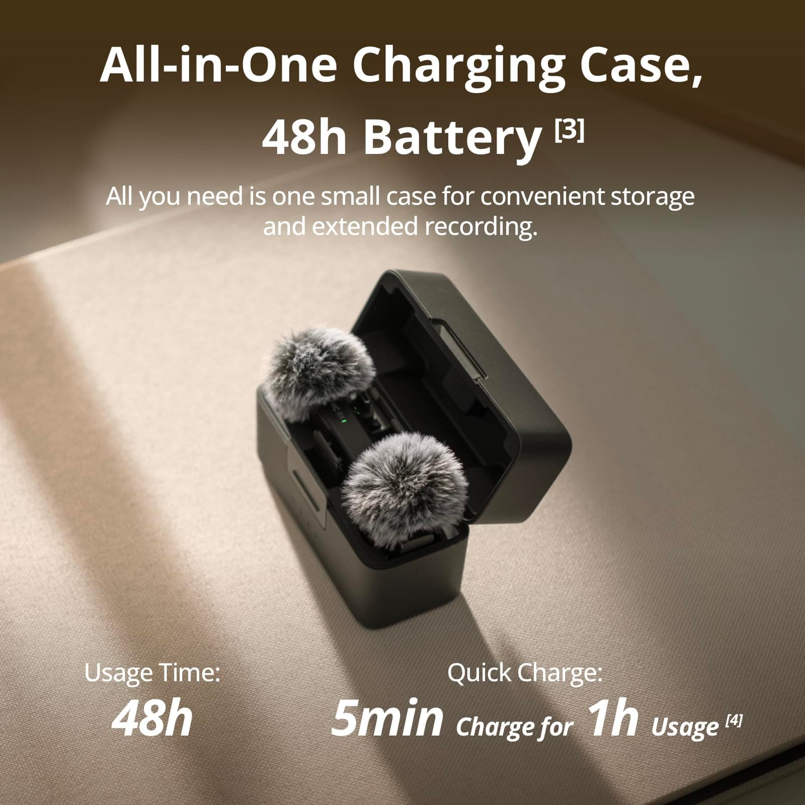 DJI Mic Mini (2 TX + 1 RX + Charging Case), Ultralight, Detail-Rich Audio, view 4