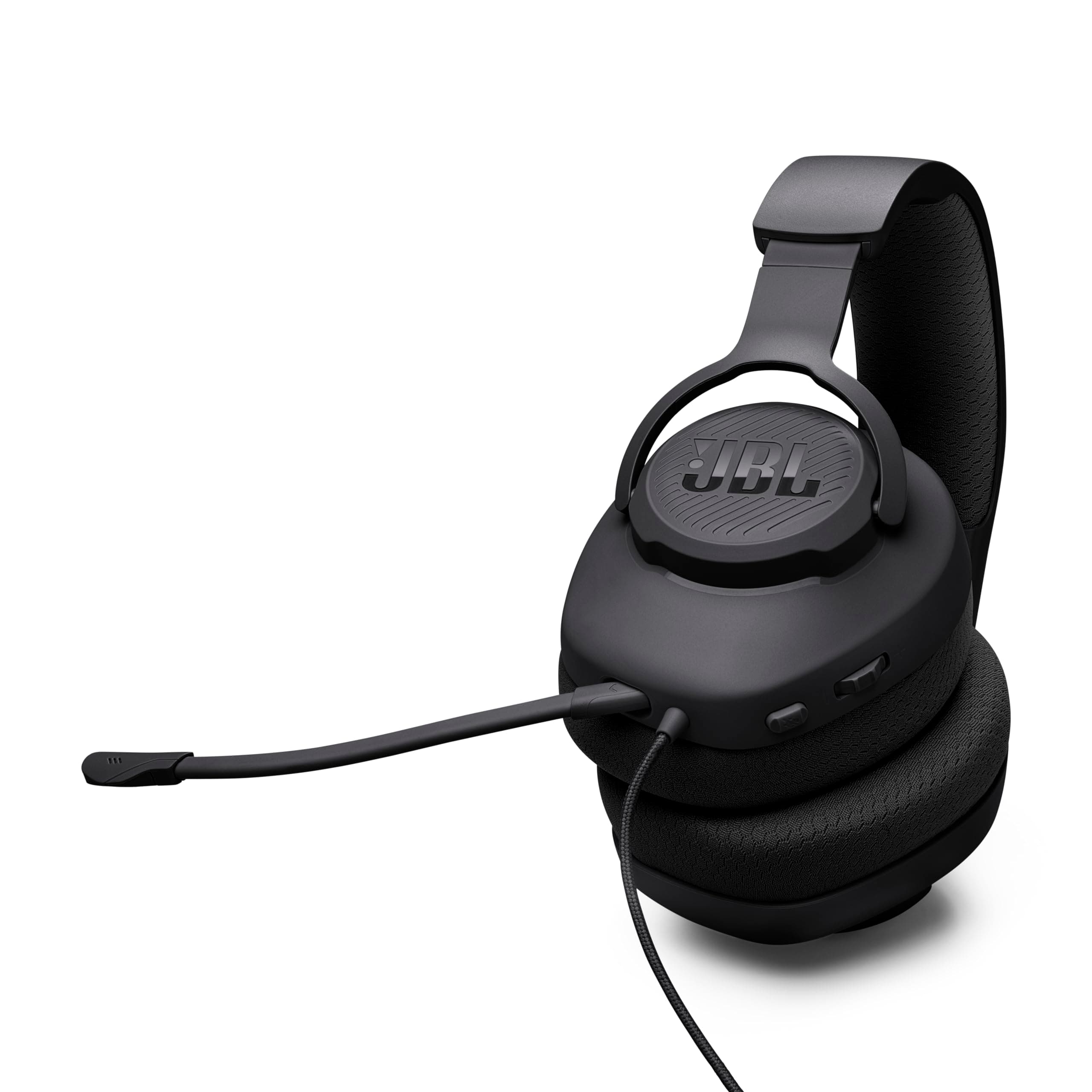 JBL Quantum 100M2 Wired Gaming Headset, Detachable Mic - Black, view 11
