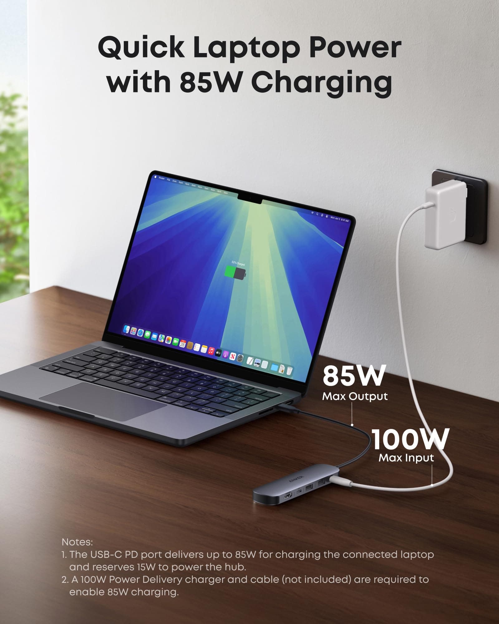 Anker USB C Hub, 7in1 Multi-Port USB Adapter, 4K@60Hz USBC to HDMI Splitter, view 6