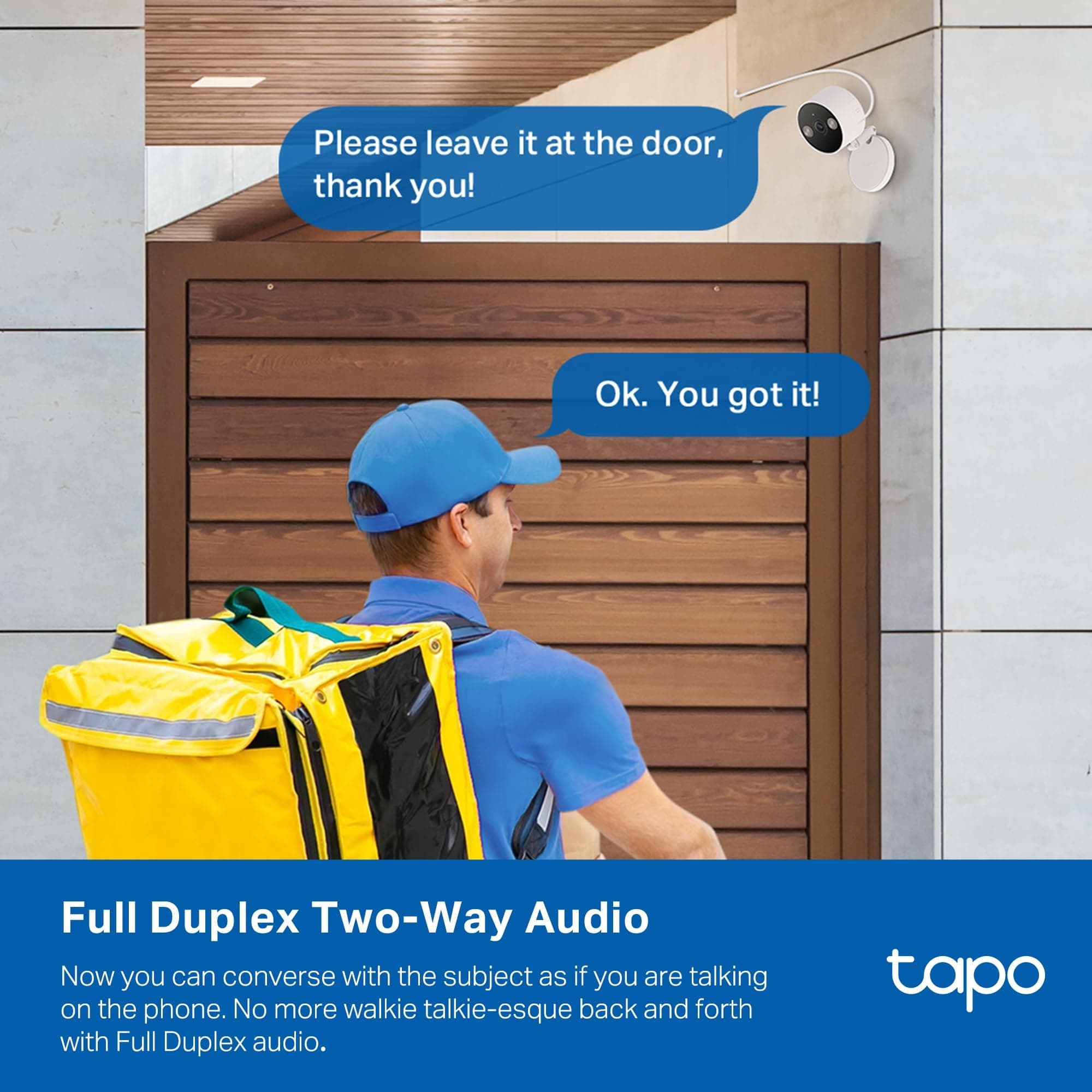 Tapo 2K+ Indoor/Outdoor Wired Security Camera, Baby Monitoring, C120, view 4