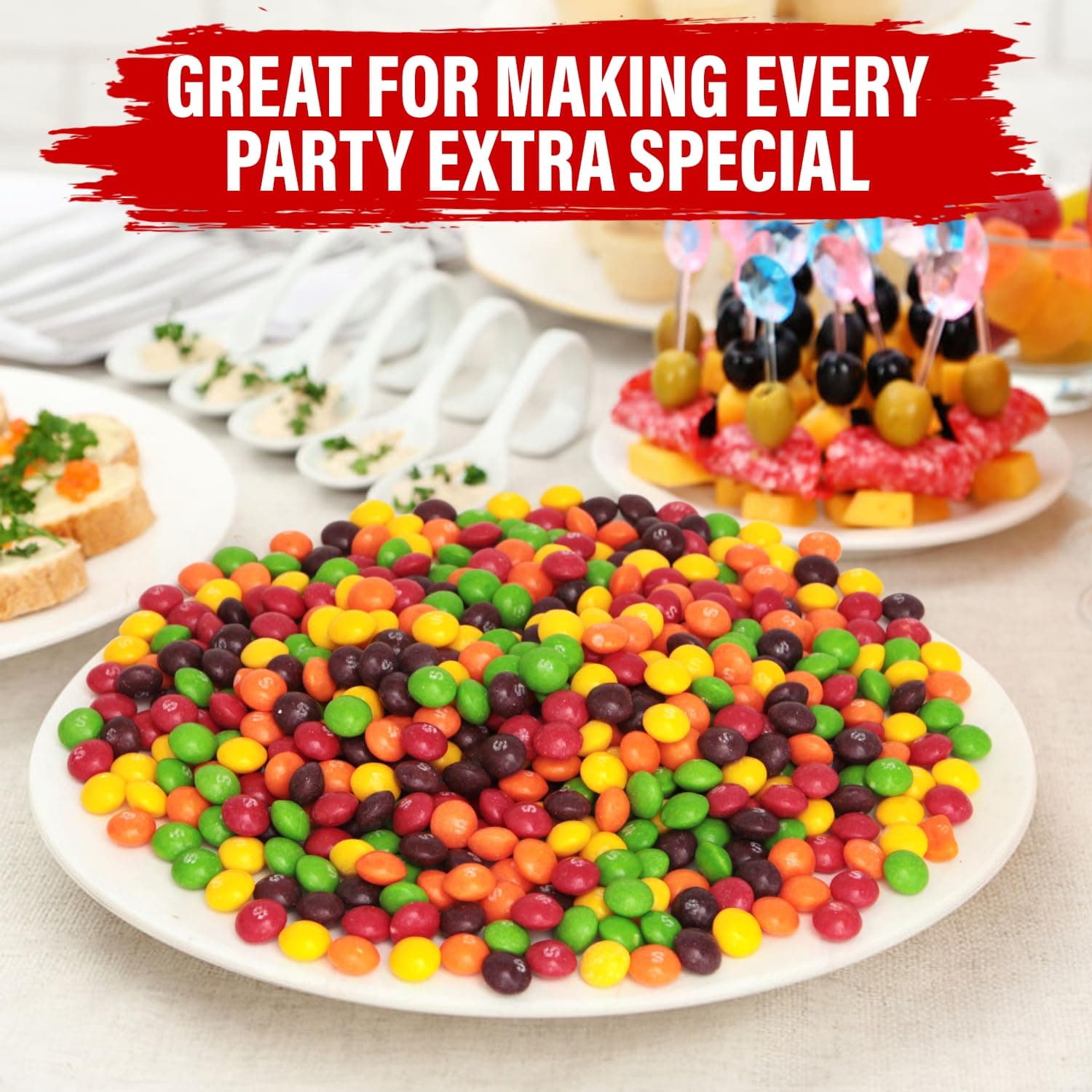 ChewySkittles Bulk Candy 4 lb Bag, Original Fruity Candy for Parties, view 6