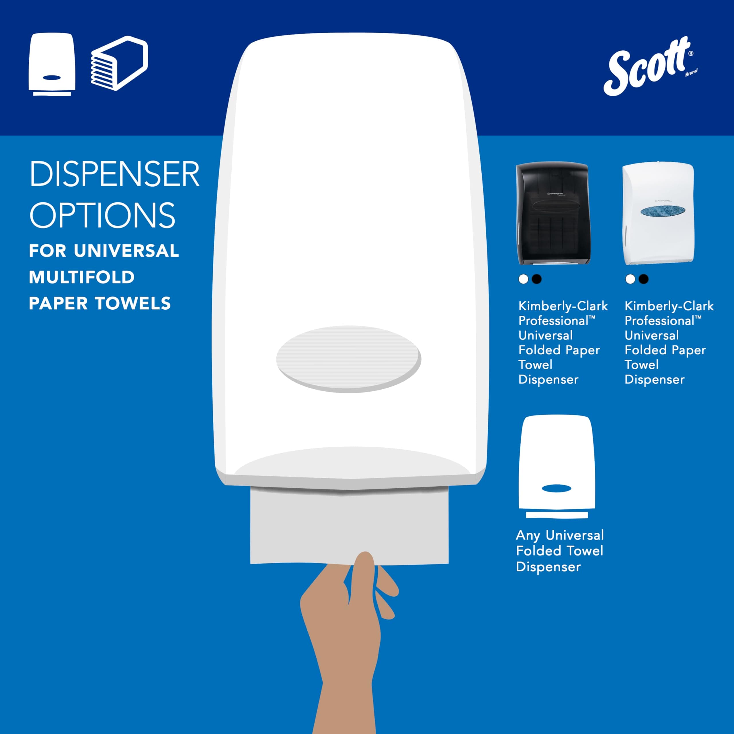 Scott Professional Multifold Paper Towels, Bulk, 16 x 250 Sheets (01840), view 8