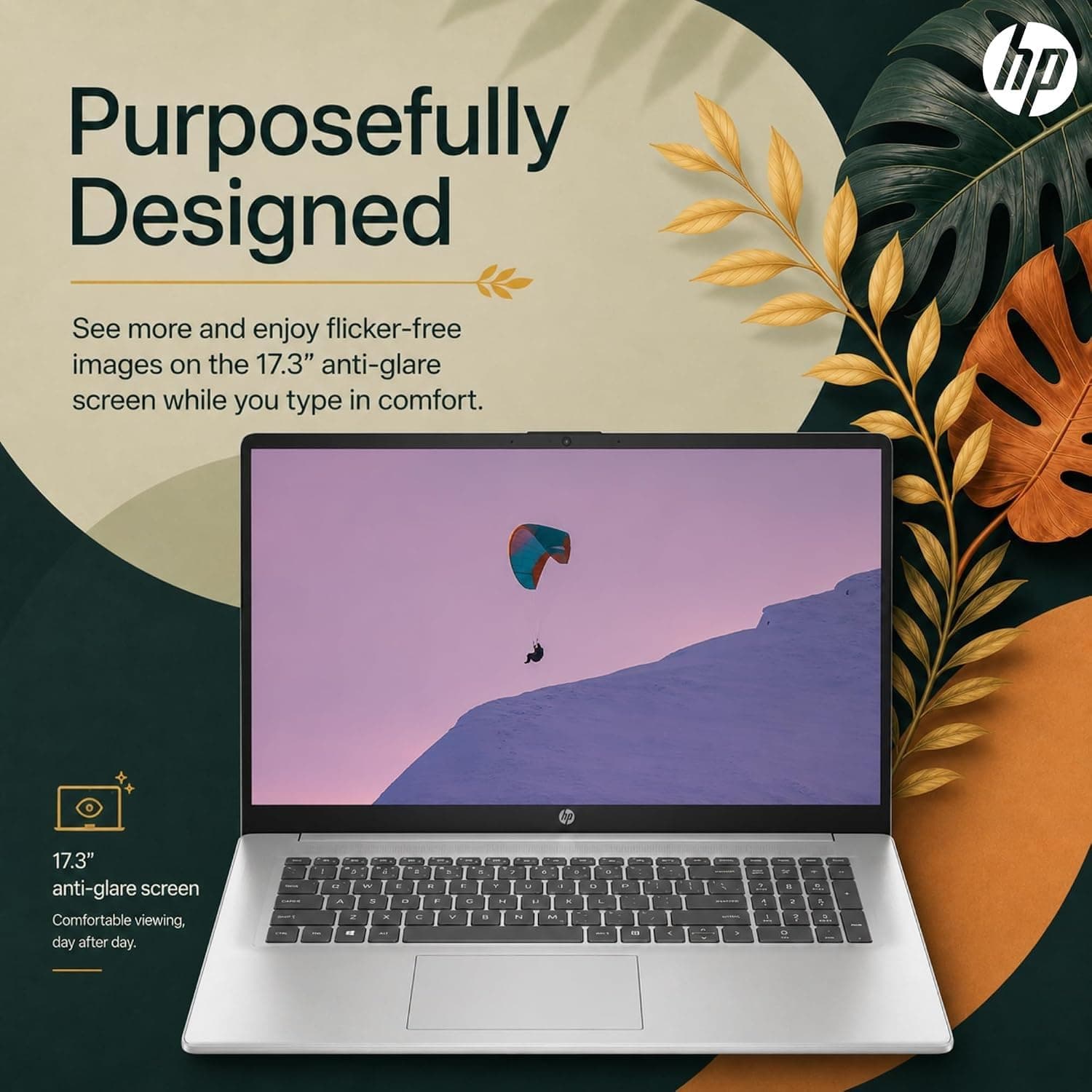 HP 17.3“ Touchscreen Laptop with Office 365 for The Web, AMD Ryzen 5 7430U (6 Cores, 12 Threads, Upto 4.3GHz, Beat Intel Core i7-1255U), 8GB RAM, 256GB SSD Storage, 10 Key Number Pad, No Mouse Added, view 6