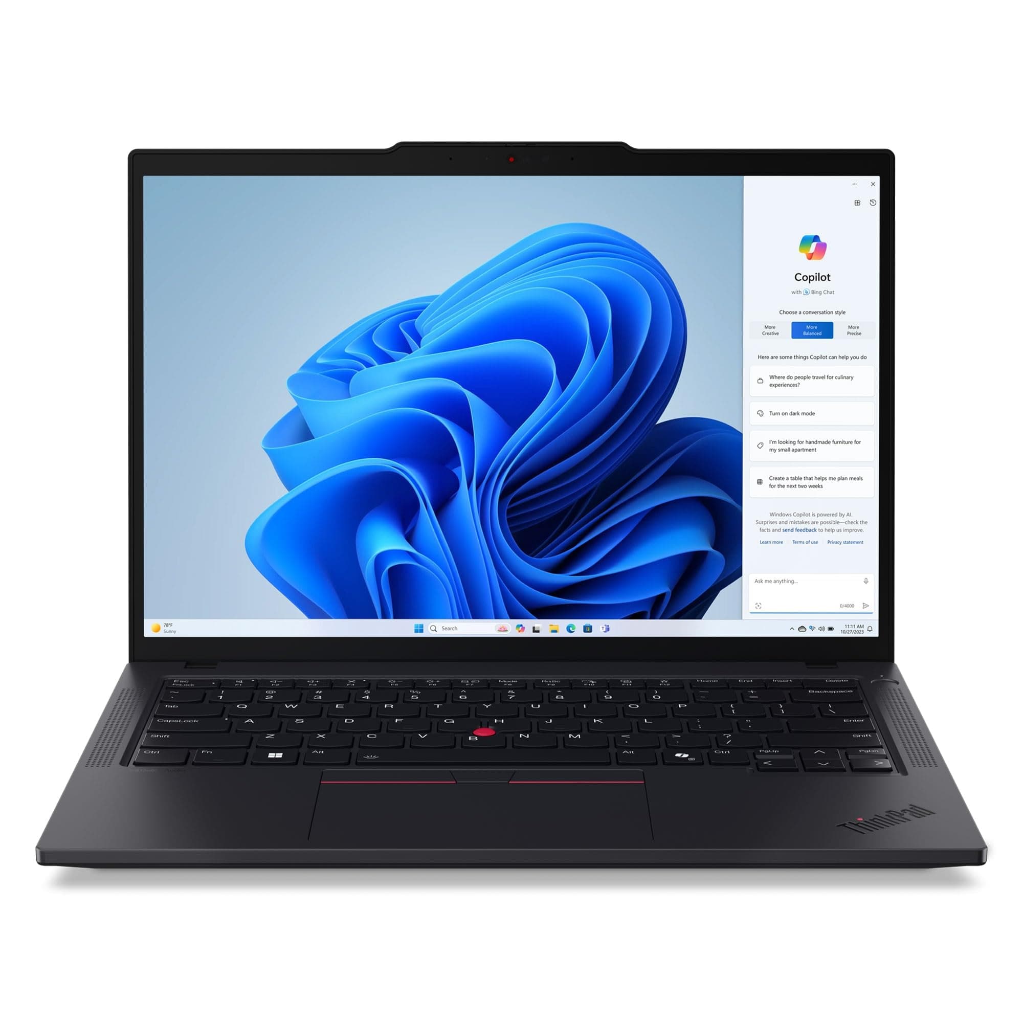 Lenovo ThinkPad T14 Gen 6 Laptop, Intel Ultra 5 225U, 32GB DDR5, 1TB SSD, view 9