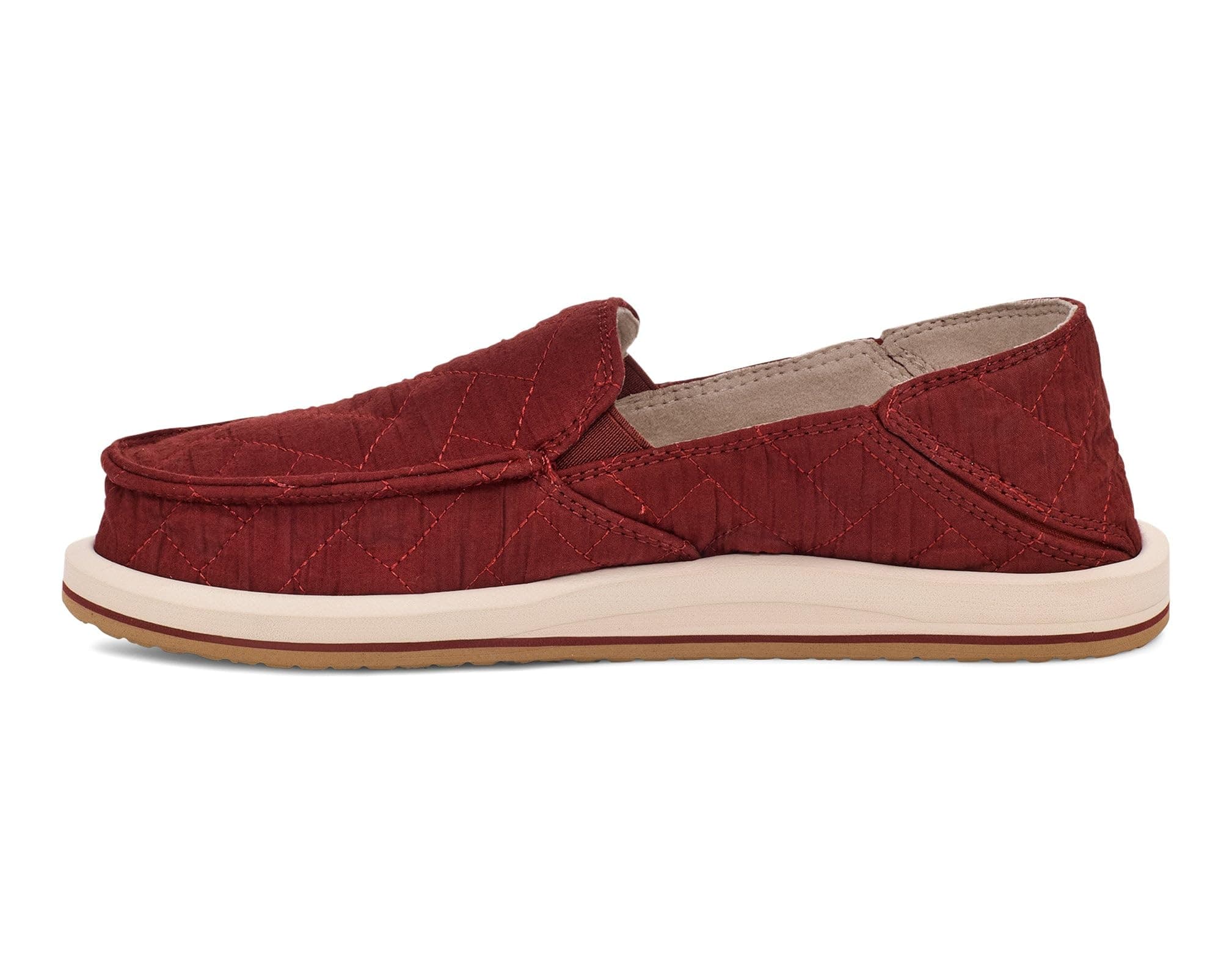 Sanuk Donna Quilted - Women Loafers, Fired Brick, 9, view 4