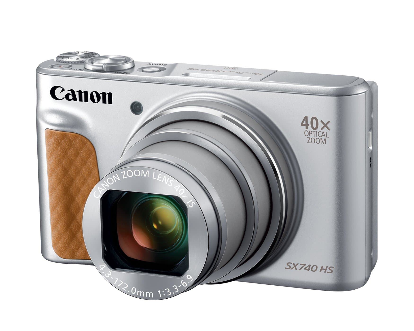 Canon PowerShot SX740 HS, Point and Shoot Digital Camera, Optical Zoom, 4K Video, Silver