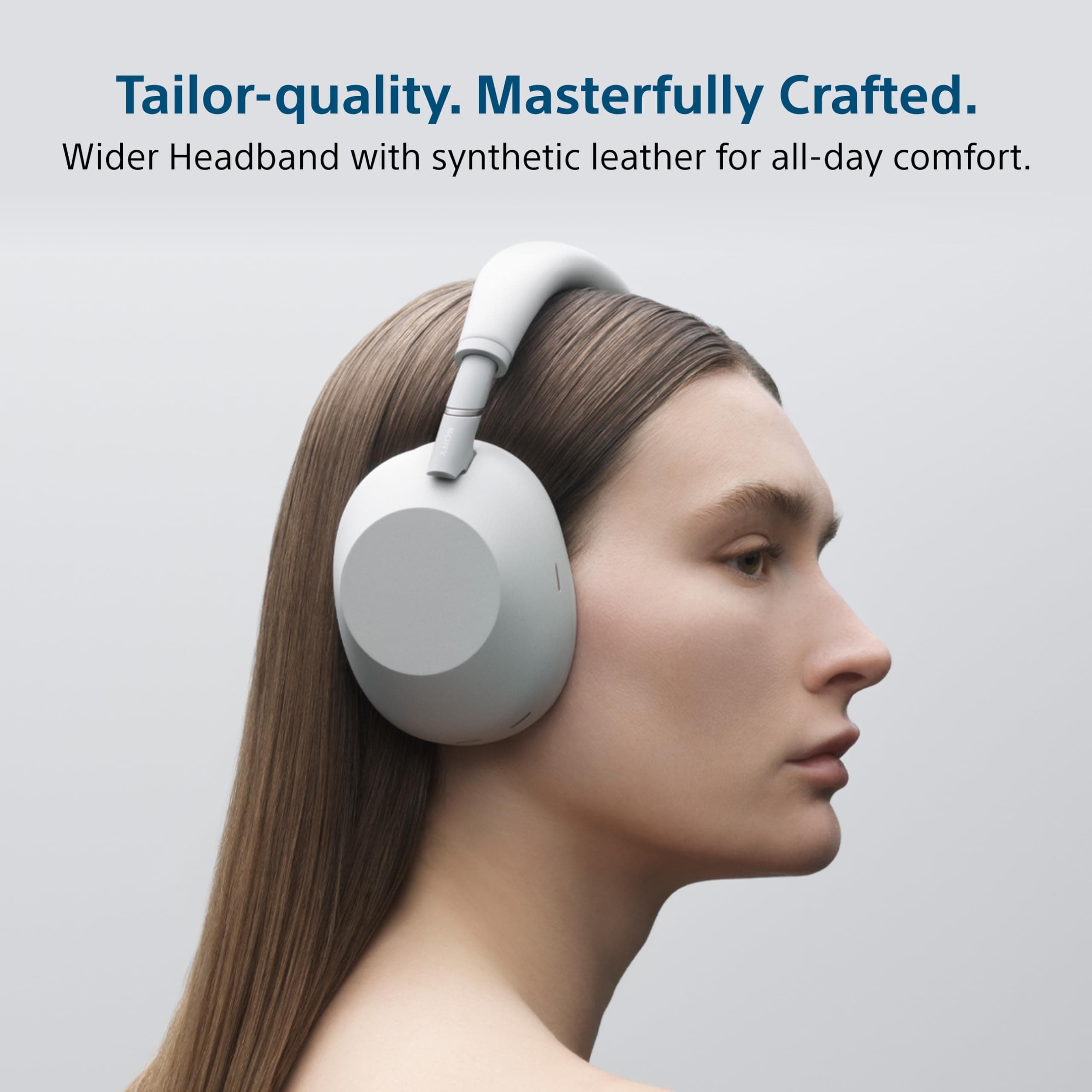 Sony WH-1000XM6 Wireless Noise-Canceling Headphones (Silver) (Renewed), view 6