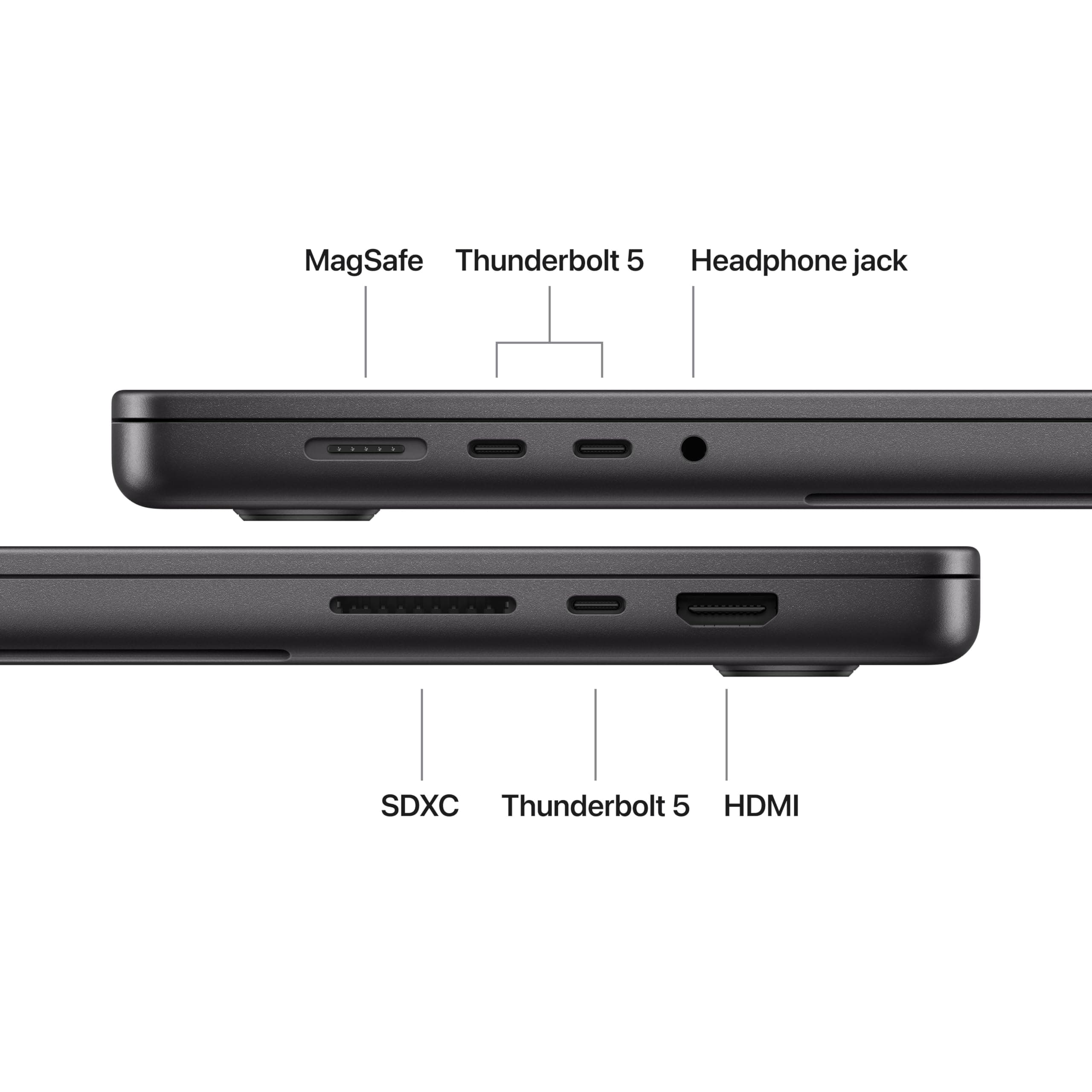 (CTO) Apple 16-inch MacBook Pro: M5 Pro chip w 18-core CPU - 20-core GPU, 64GB, 1TB, Space Black, 140W - Z1MZ00025 - (2026), view 7
