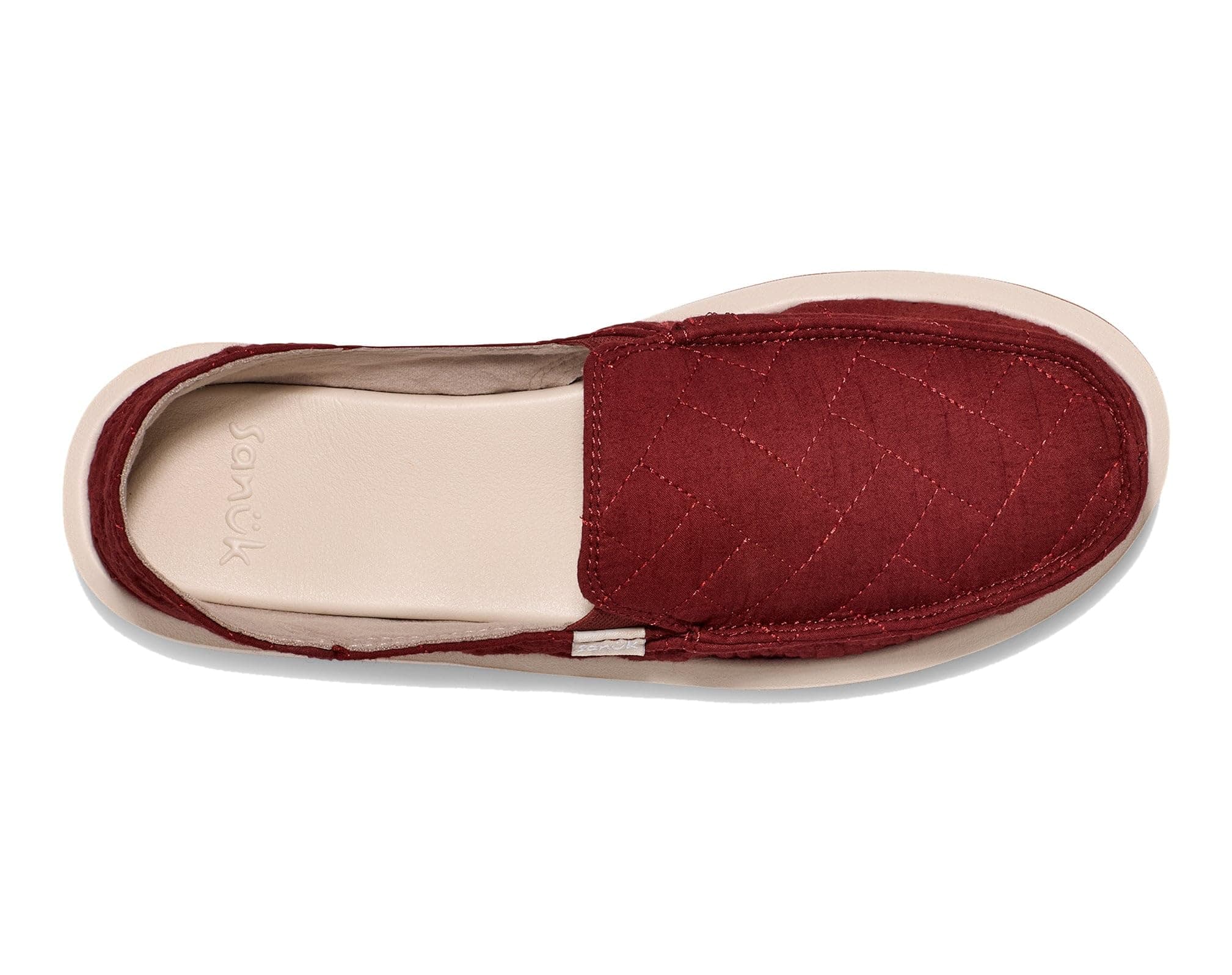 Sanuk Donna Quilted - Women Loafers, Fired Brick, 9, view 7