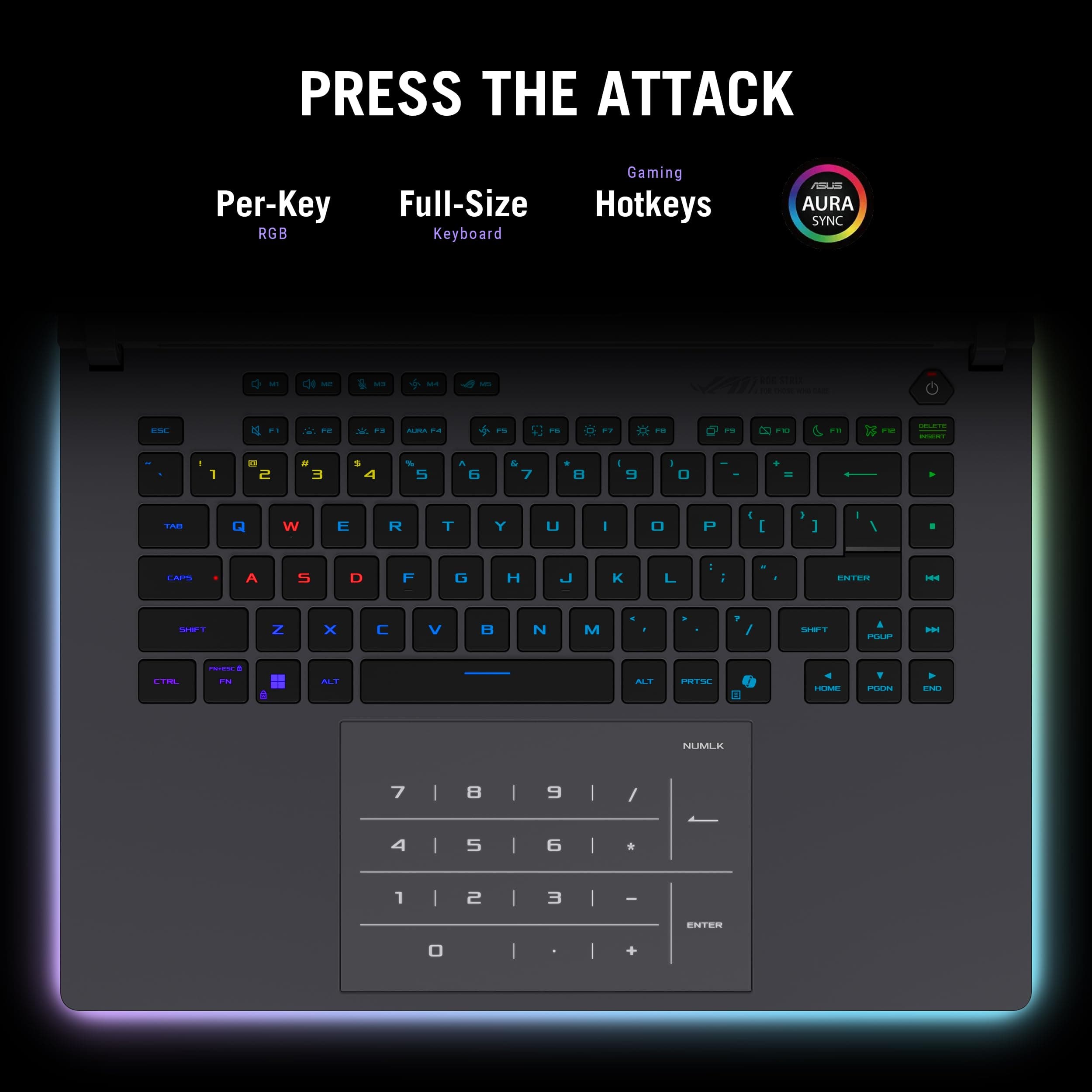 ASUS ROG Strix G16 (2025) Gaming Laptop, 16” ROG Nebula 16:10 2.5K 240Hz/3ms, NVIDIA® GeForce RTX™ 5070 Ti, Intel® Core™ Ultra 9 Processor 275HX, 32GB DDR5, 1TB SSD, Wi-Fi 7, Win11 Home, G615LR-AS96, view 7
