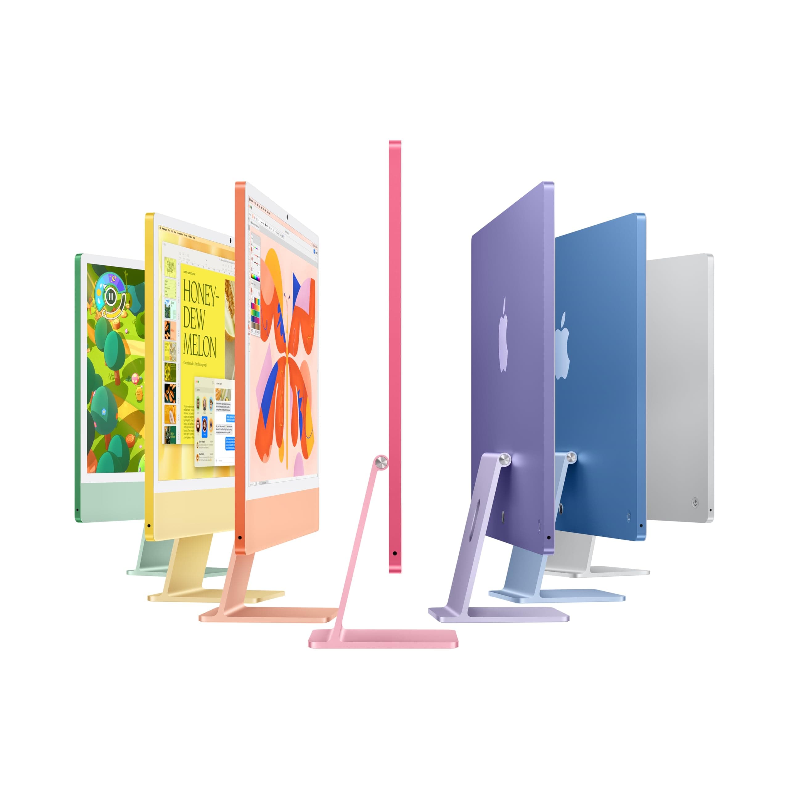 Apple 2024 iMac All-in-One Desktop Computer with M4 chip with 10-core CPU and 10-core GPU: Built for Apple Intelligence, 24-inch Retina Display, 16GB Unified Memory, 256GB SSD Storage; Blue, view 2
