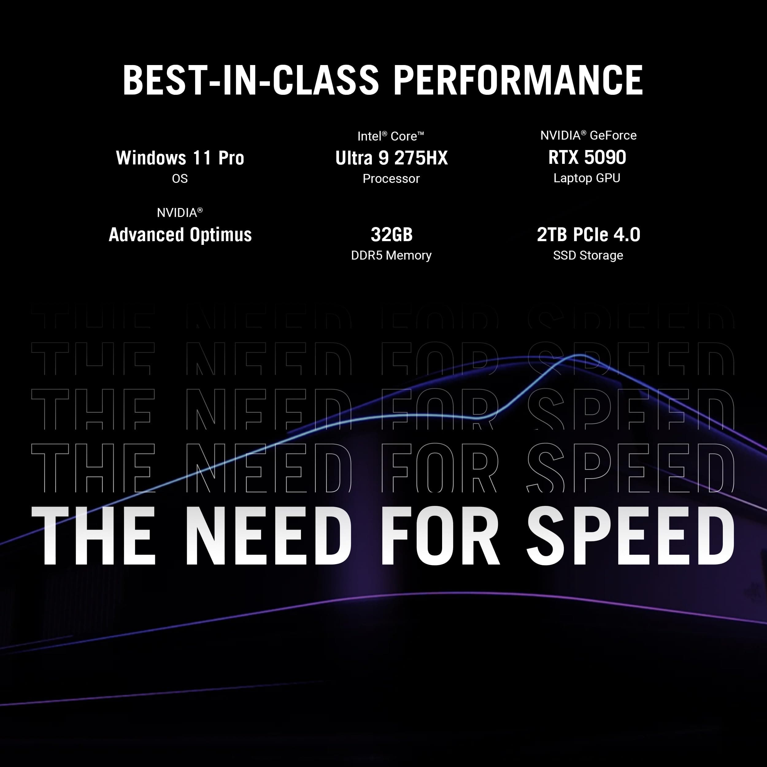 ASUS ROG Strix SCAR 16 (2025) Gaming Laptop, 16” ROG Nebula HDR 16:10 2.5K 240Hz/3ms, NVIDIA GeForce RTX 5090, Intel Core Ultra 9 275HX, 32GB DDR5, 2TB PCIe Gen 4 SSD, Wi-Fi 7, Win 11 Pro, G635LX-XS97, view 2