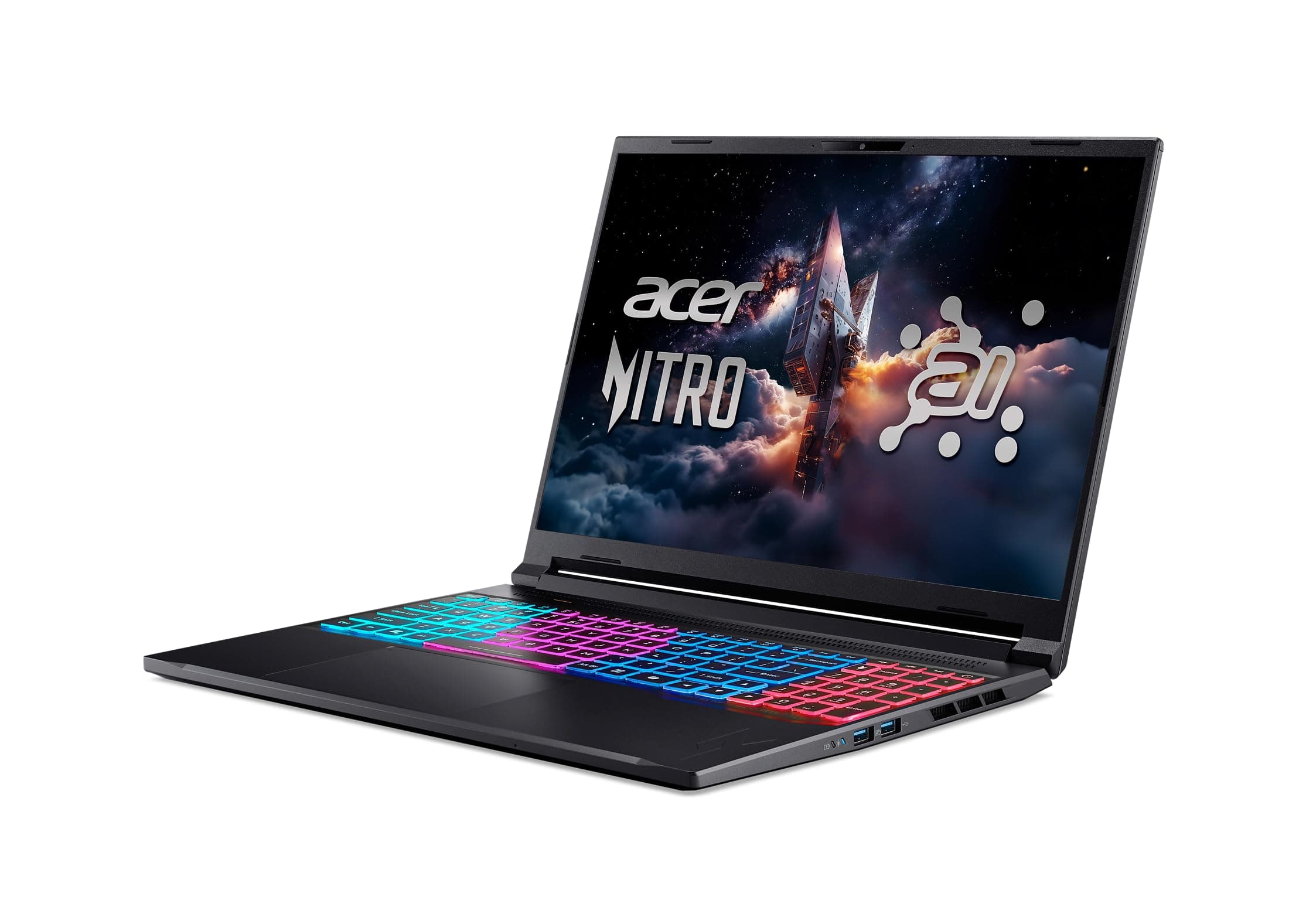Acer Nitro V 16S AI Gaming Laptop | AMD Ryzen 7 260 Processor | NVIDIA GeForce RTX 5060 Laptop GPU (572 AI Tops) | 16" WUXGA IPS 180Hz Display | 32GB DDR5 | 1TB Gen 4 SSD | Wi-Fi 6 | ANV16S-41-R2AJ, view 11