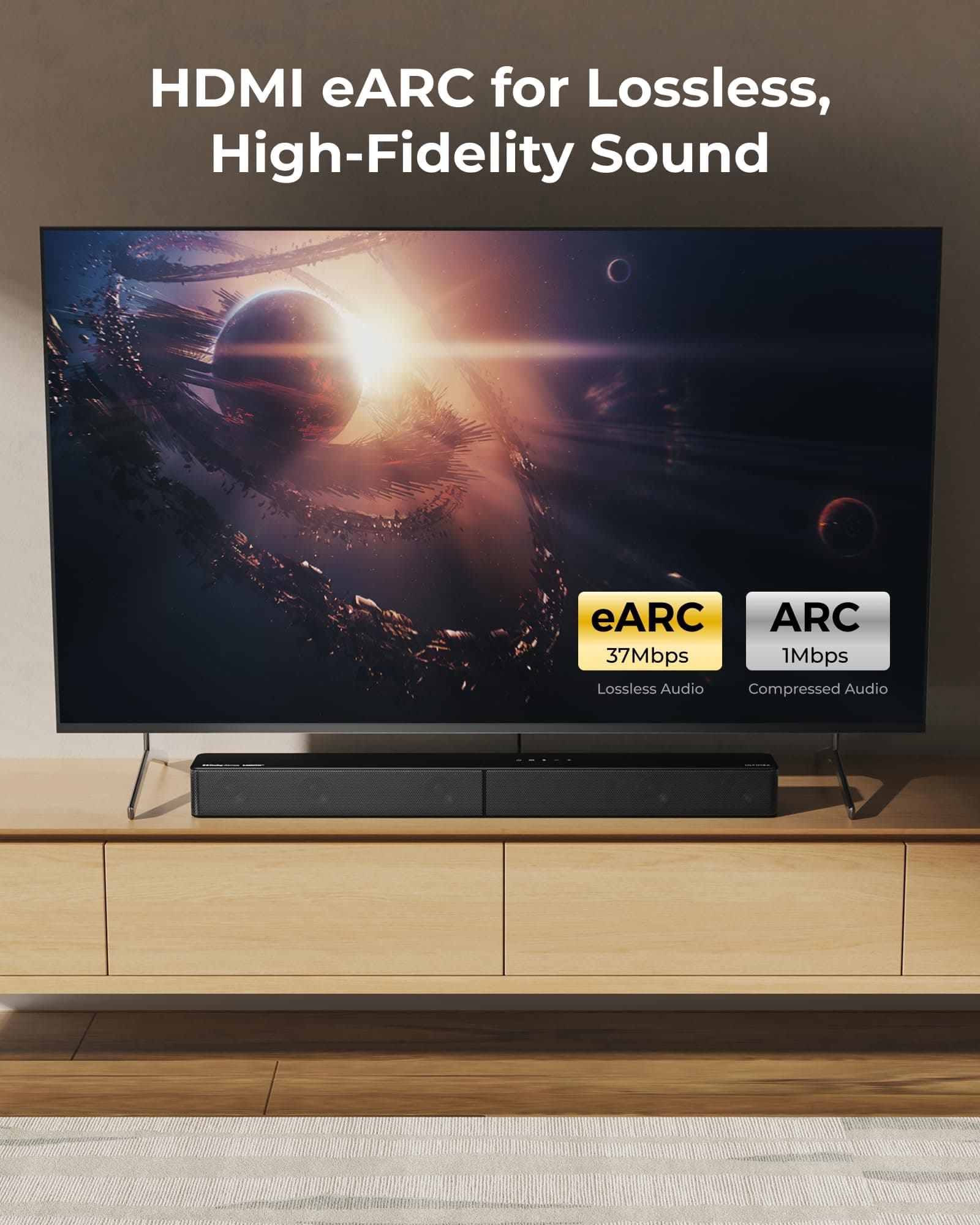 ULTIMEA 5.1CH Surround Sound Bar System with Dolby Atmos, Poseidon M60, view 8