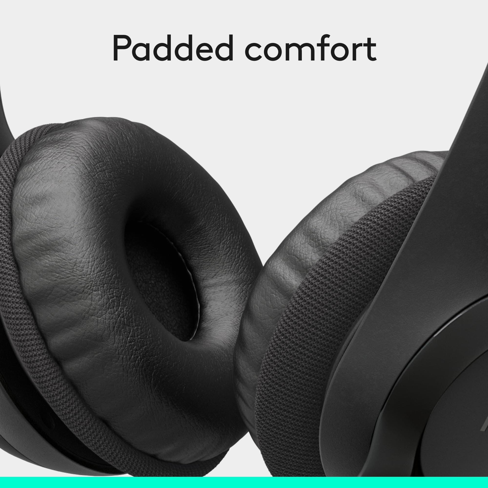Logitech H390 Wired Headset PC/Laptop Stereo Headphones, USB-A, Black, view 7