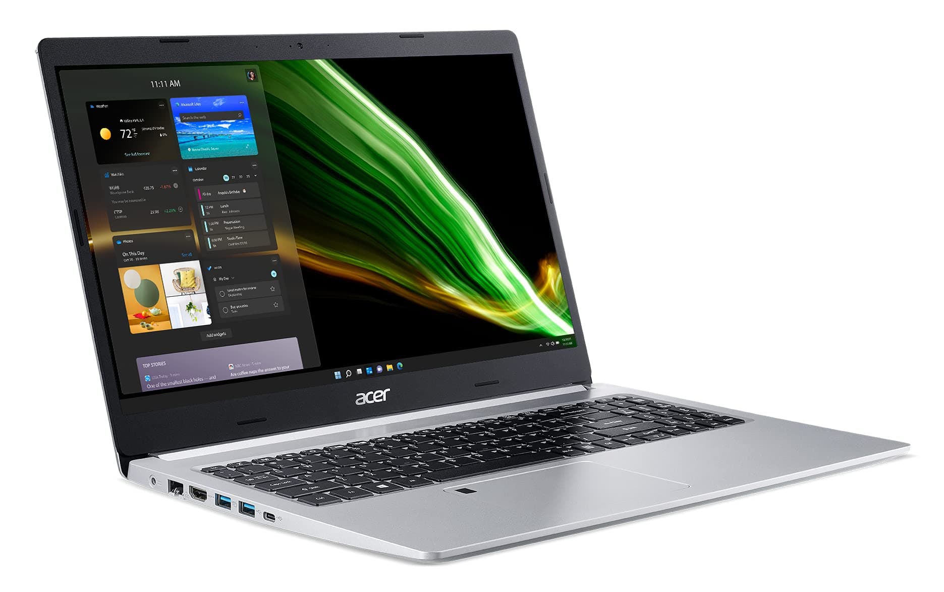 Acer Aspire 5 A515-46-R3UB | 15.6" Full HD IPS Display | AMD Ryzen 3 3350U Quad-Core Mobile Processor | 4GB DDR4 | 128GB NVMe SSD | WiFi 6 | Backlit KB | FPR | Amazon Alexa | Windows 11 Home in S mode, view 12