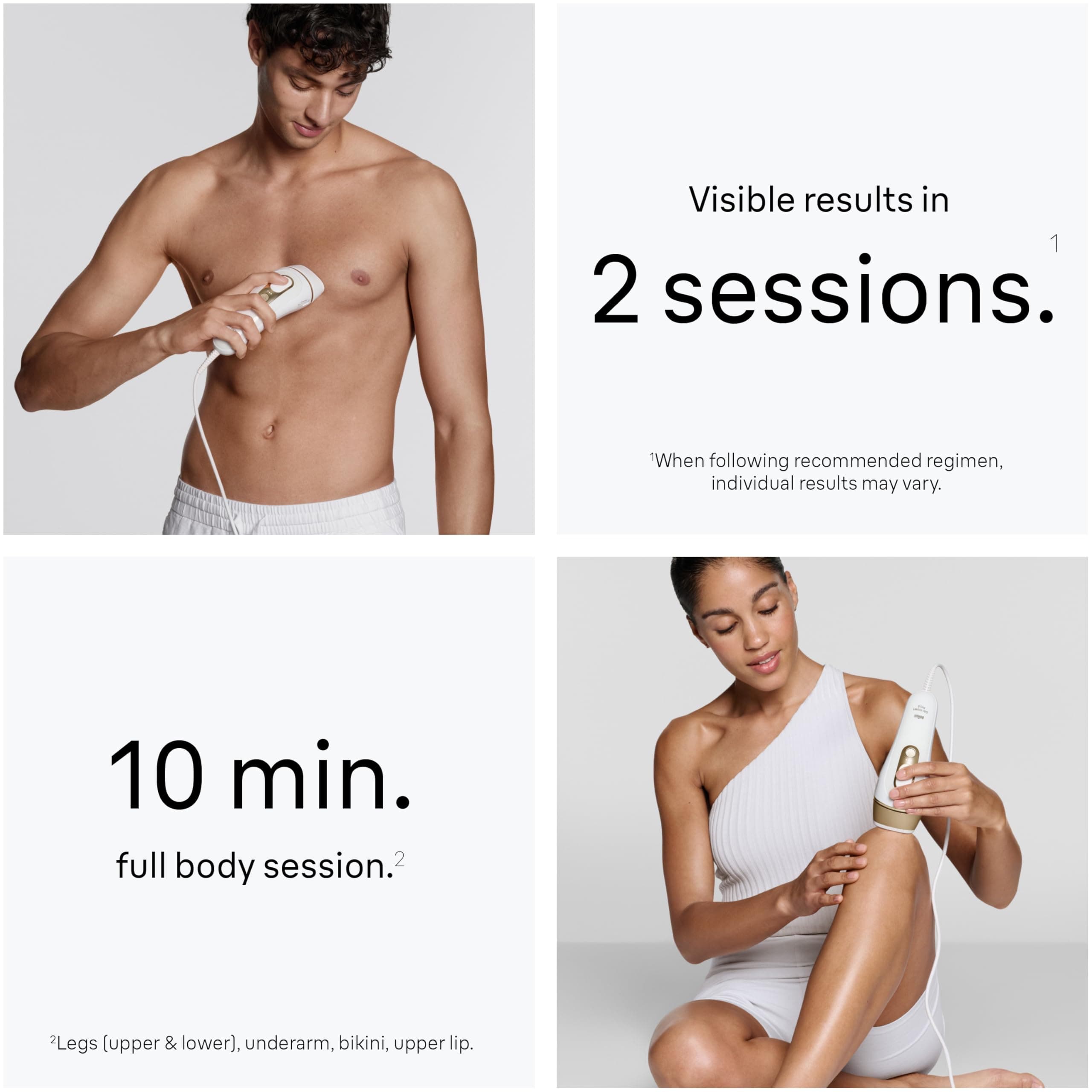 Braun IPL, Silk·Expert Pro 5, IPL Hair Removal for Women and Men, Permanent Laser Hair Reduction At-Home, 2 Heads, Pouch, IPL5137, view 3