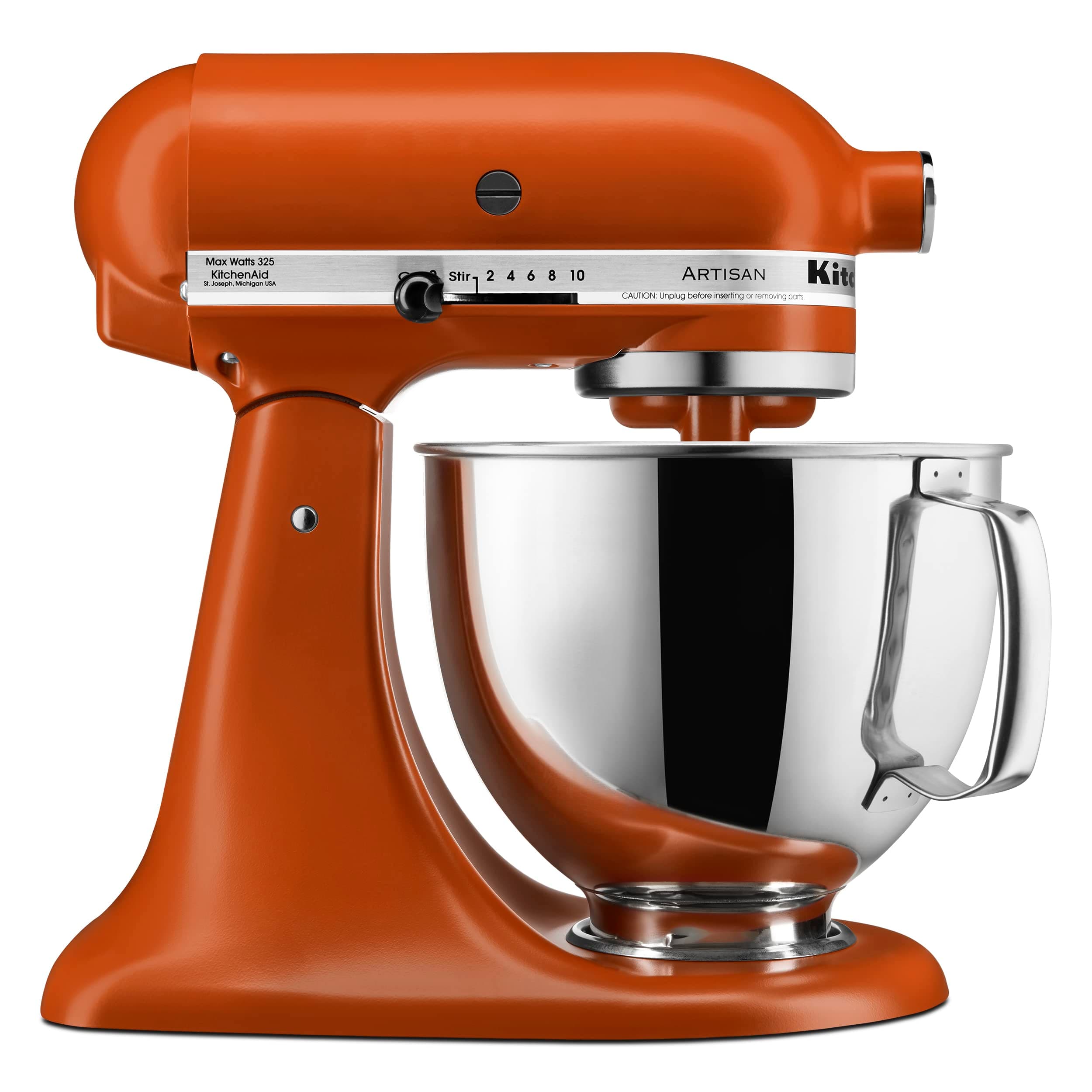 KitchenAid Artisan, 5-Qt Tilt Head Stand Mixer, KSM150PS, Scorched Orange
