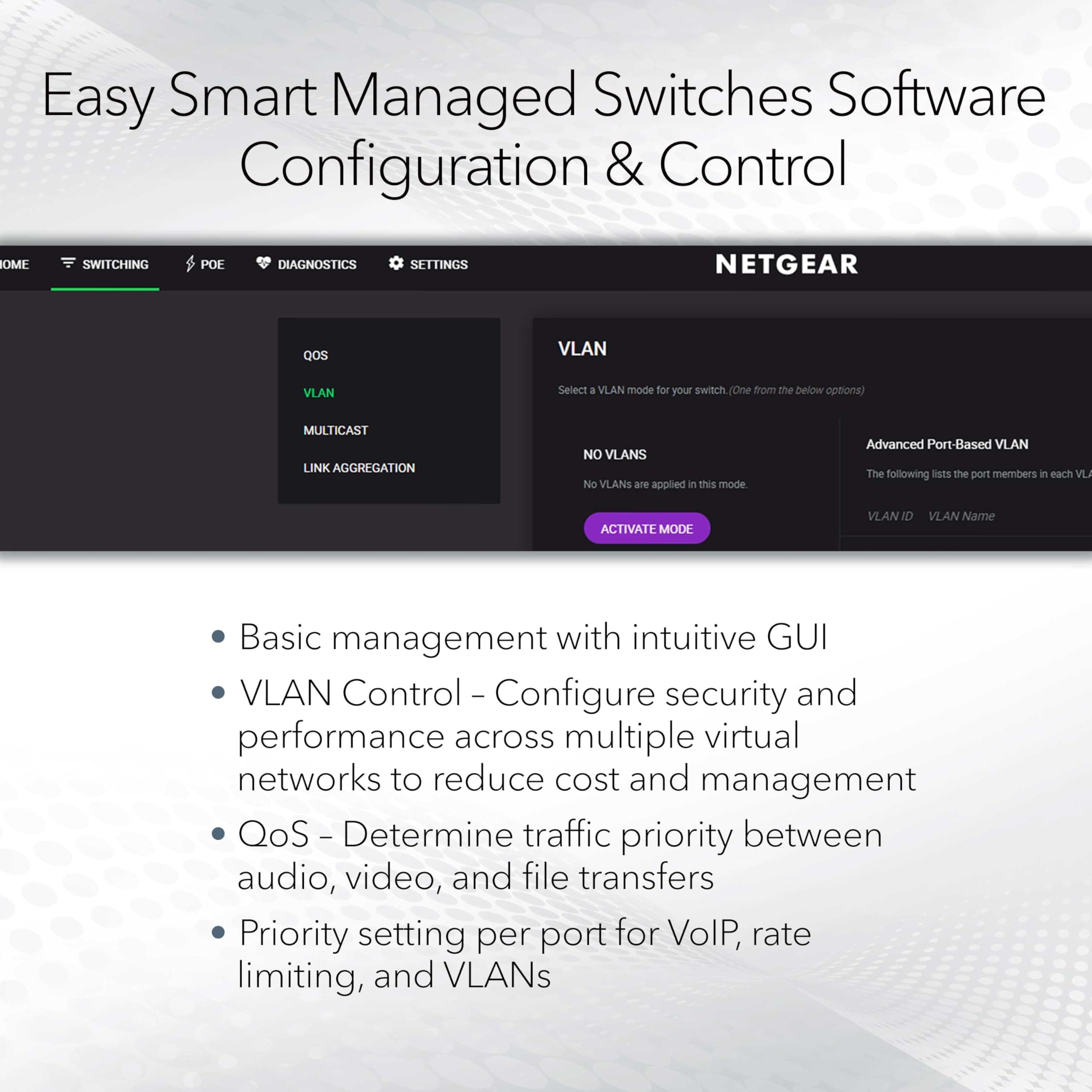 NETGEAR 16-Port PoE Gigabit Ethernet Easy Smart Managed Switch (GS316EP), view 3
