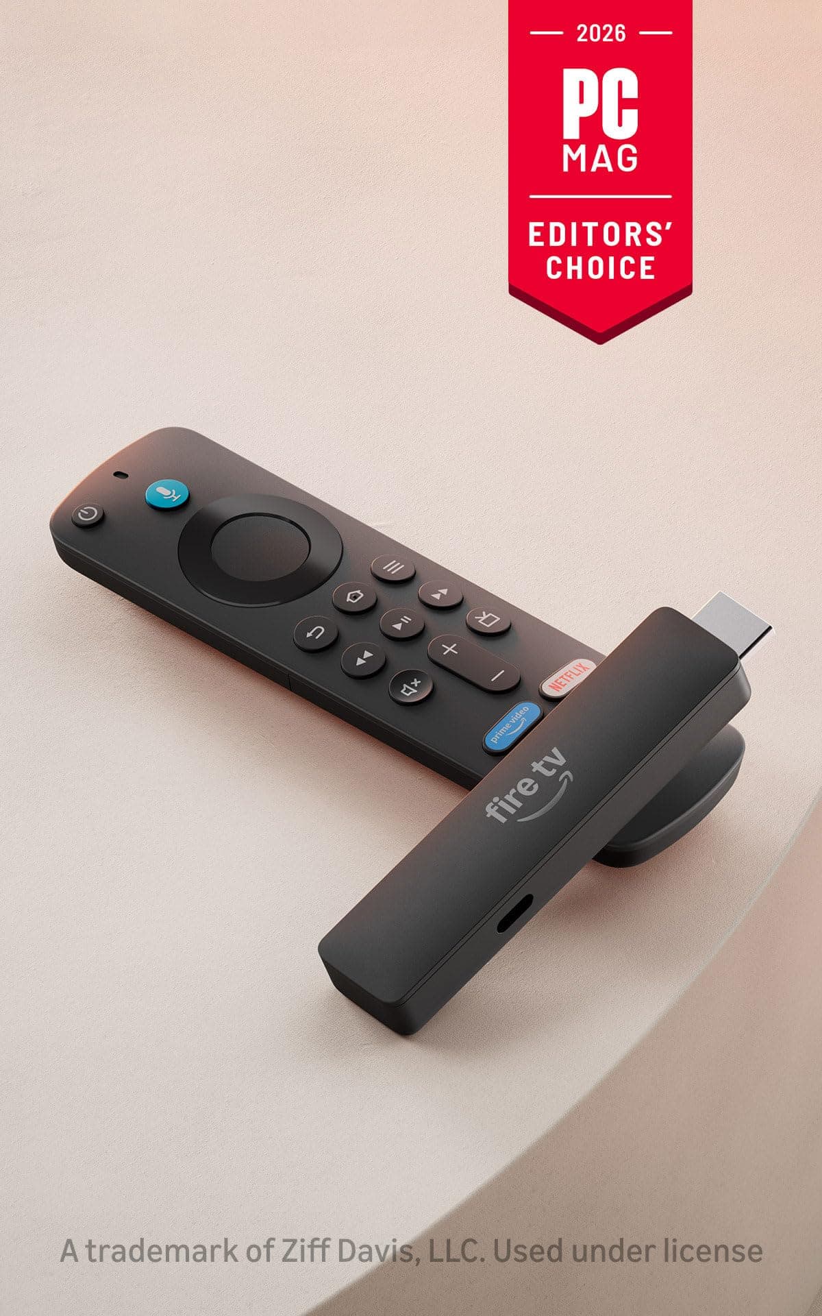 Amazon Fire TV Stick HD (newest model), free & live TV, Alexa Voice Remote, powered by the TV, effortless setup, find shows faster with Alexa+, view 3