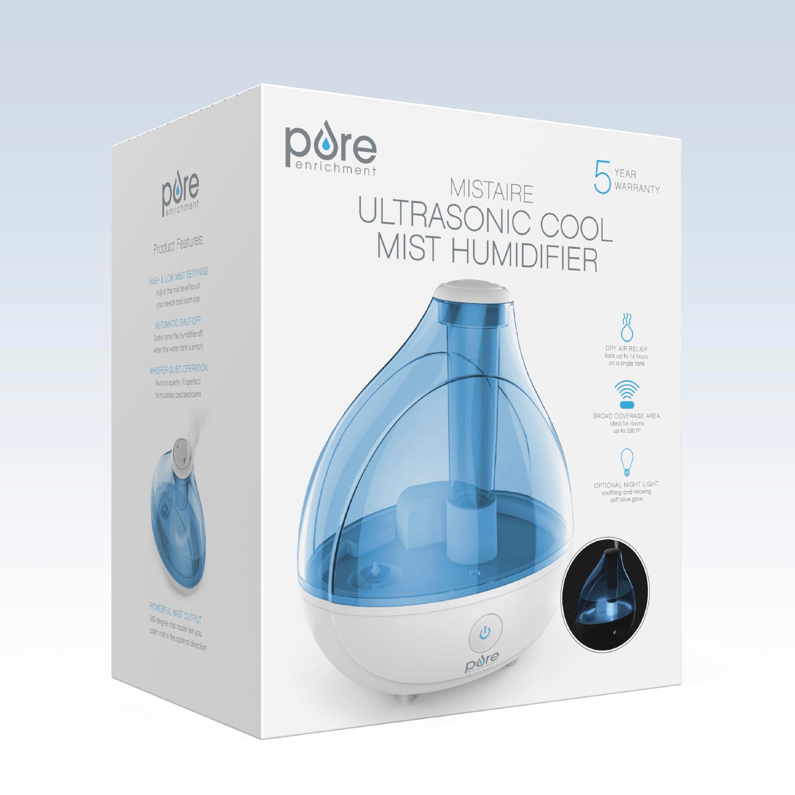 Pure Enrichment MistAire Ultrasonic Cool Mist Humidifier, view 8