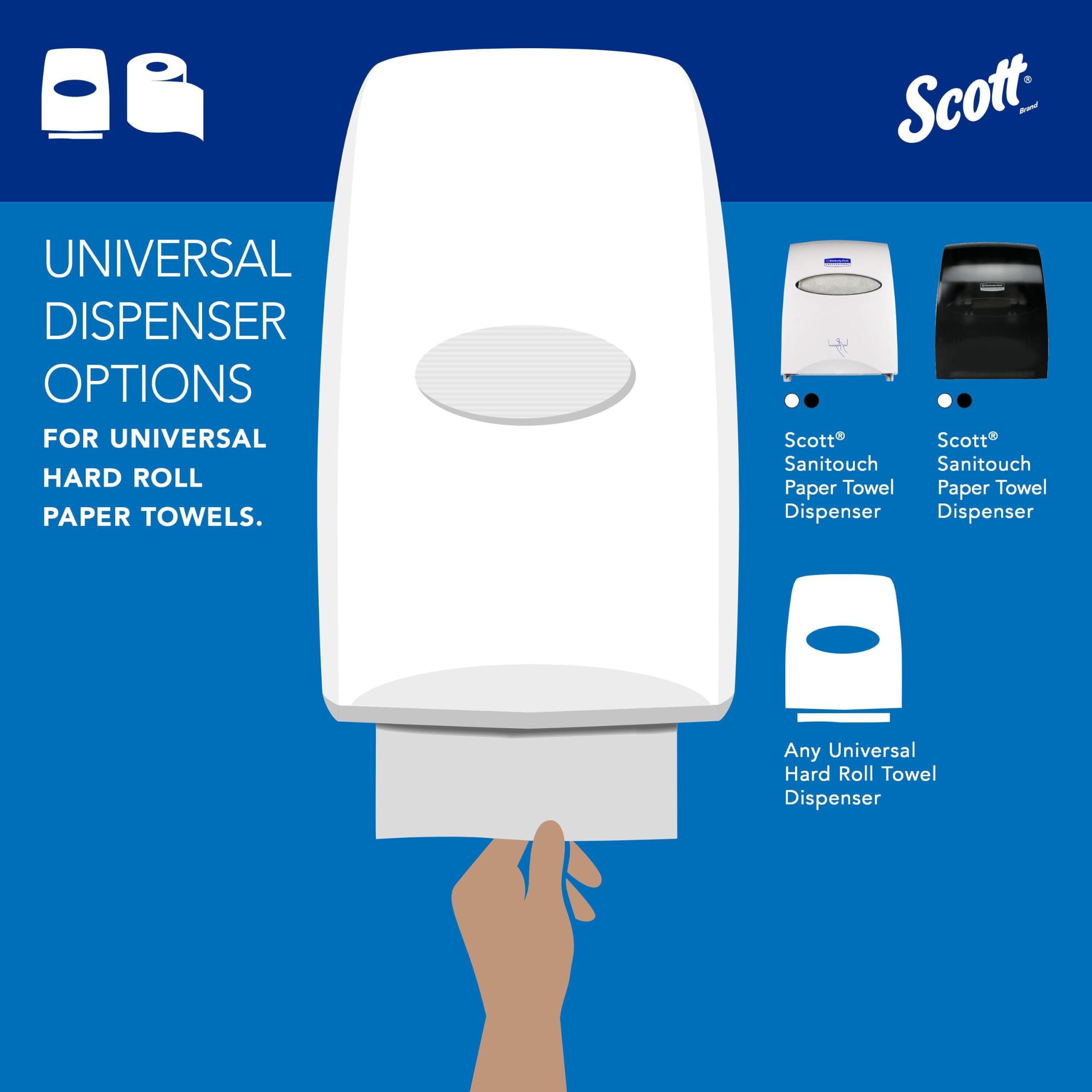 Scott Professional Hard Roll Paper Towels, Bulk, 6 Rolls x 1000' (01005), view 8