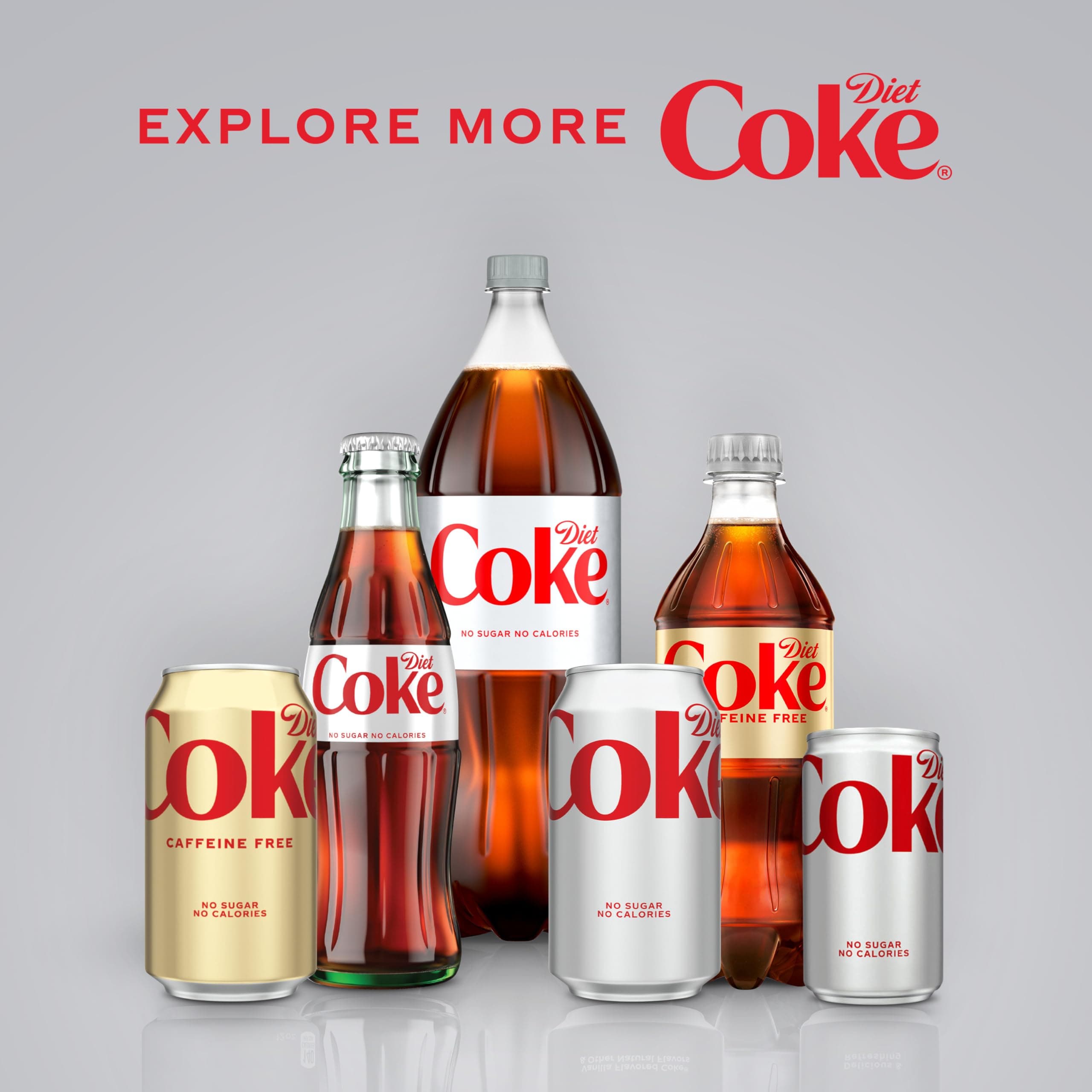 Diet Coke Caffeine-Free Soda Soft Drink Bottles, 16.9 fl oz, 6 Pack, view 7