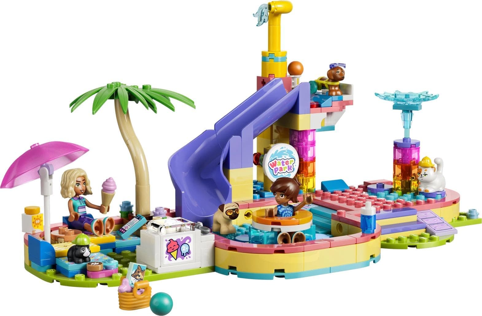 Lego 42676 Friends Water Park Toy, Birthday Present, Blocks, Education, Girls, Boys, Kids, 6 Years, 7 Years, 8 Years, 9 Years, Interior, Stylish, Pretend Play, Pretend Play, view 2