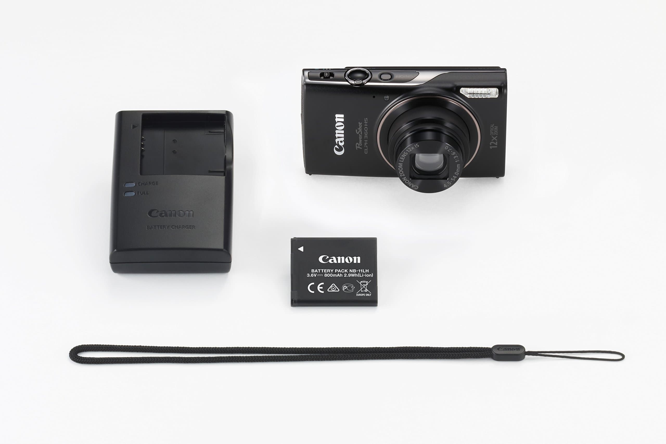 Canon PowerShot ELPH 360 Digital Camera w/ 12x Optical Zoom and Image Stabilization - Wi-Fi & NFC Enabled (Black), view 6