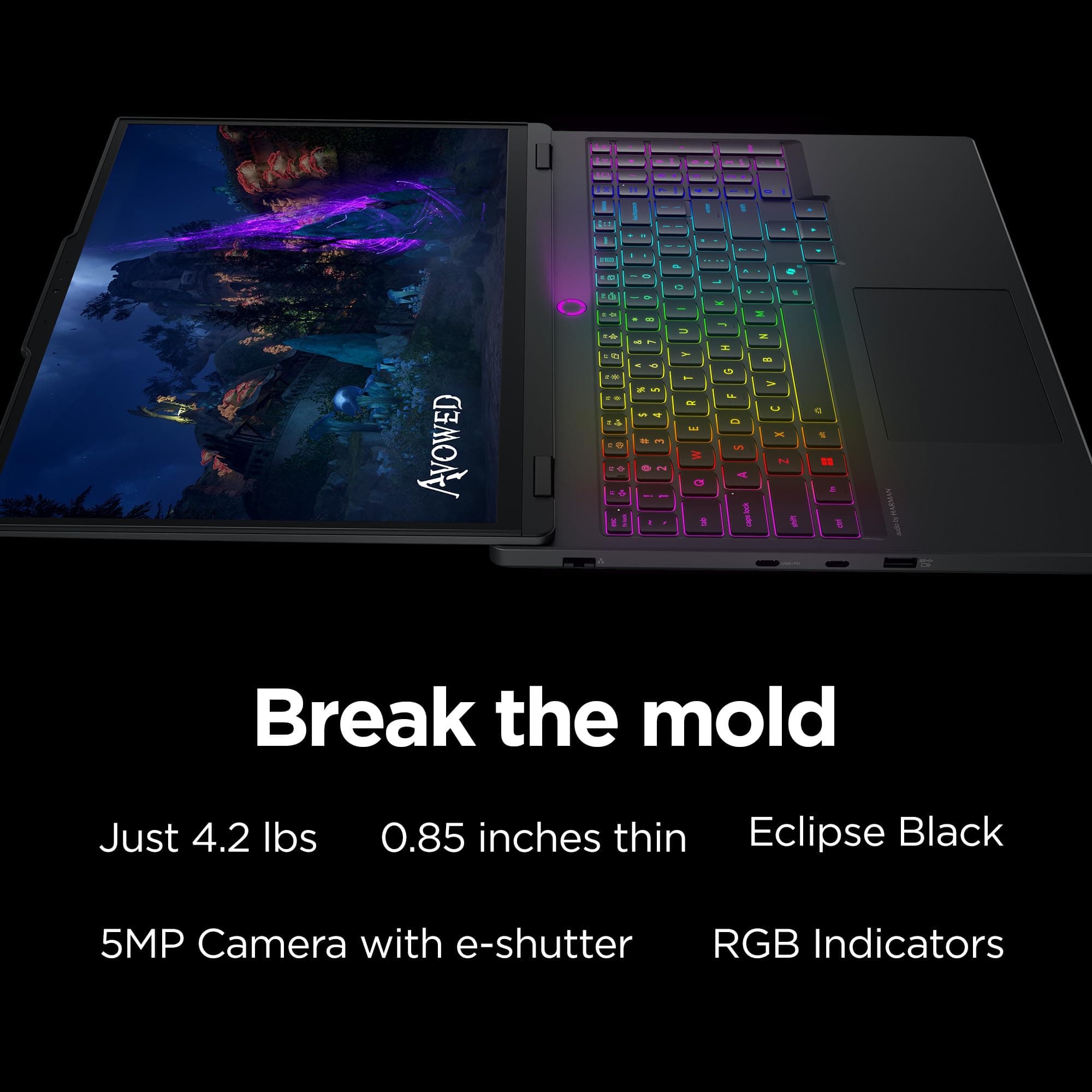 Lenovo Legion 5i – Gaming Laptop - Intel® Core™ i7-14700HX - 15" 2.5K WQXGA PureSight OLED Display–165Hz Refresh Rate–NVIDIA® GeForce RTX™ 5070 – 16 GB Memory – 1 TB Storage – 3 Months of PC GamePass, view 11