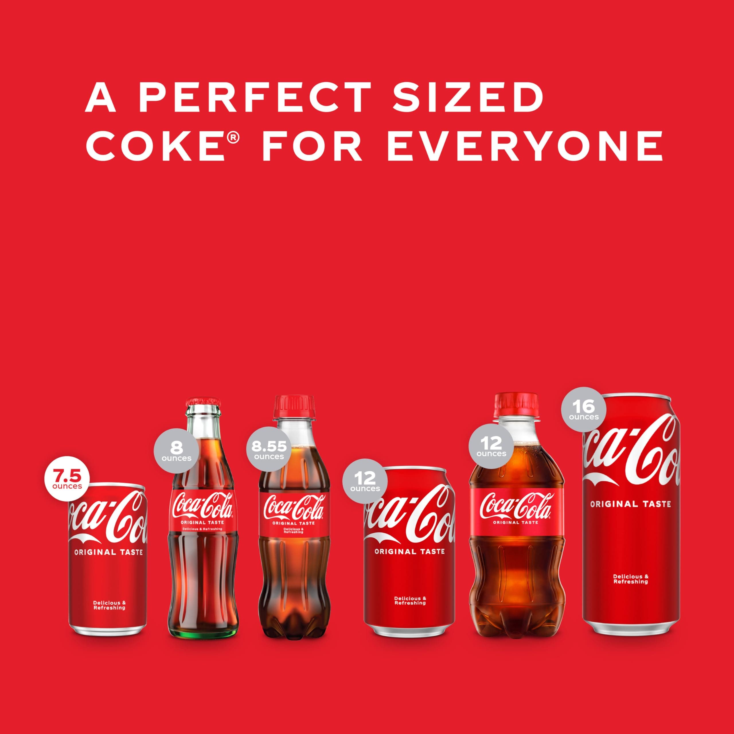 Coca-Cola Soda Soft Drink Fridge Pack Mini Cans, 7.5 fl oz, 10 Pack, view 6