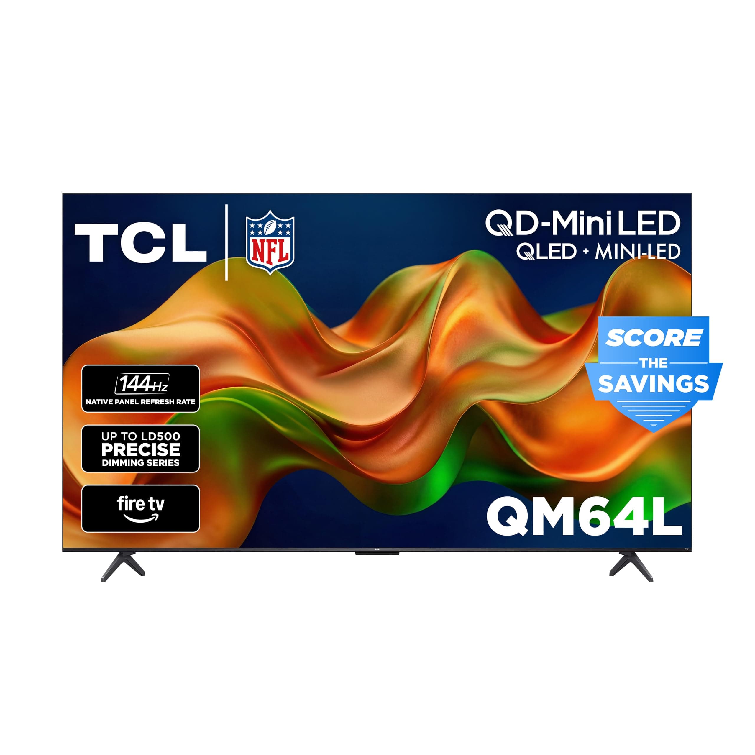 TCL 65-Inch QM64L Series | Mini LED QLED 4K HDR Gaming TV for Sports & Movies | 65QM64L, 2026 | 144Hz VRR, Dolby Vision Atmos, Alexa+ Voice Remote, Amazon Exclusive Smart Fire TV