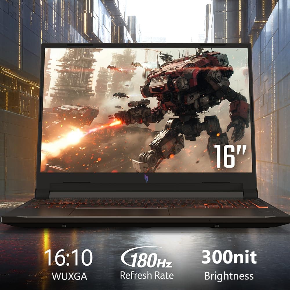 Acer Nitro V Gaming Laptop | Intel Core 7 Processor 240H | NVIDIA GeForce RTX 5050 Laptop GPU | 16" WUXGA IPS 180Hz Display | 16GB DDR5 | 1TB Gen 4 SSD | Wi-Fi 6 | Backlit KB | ANV16-72-73EW, view 4