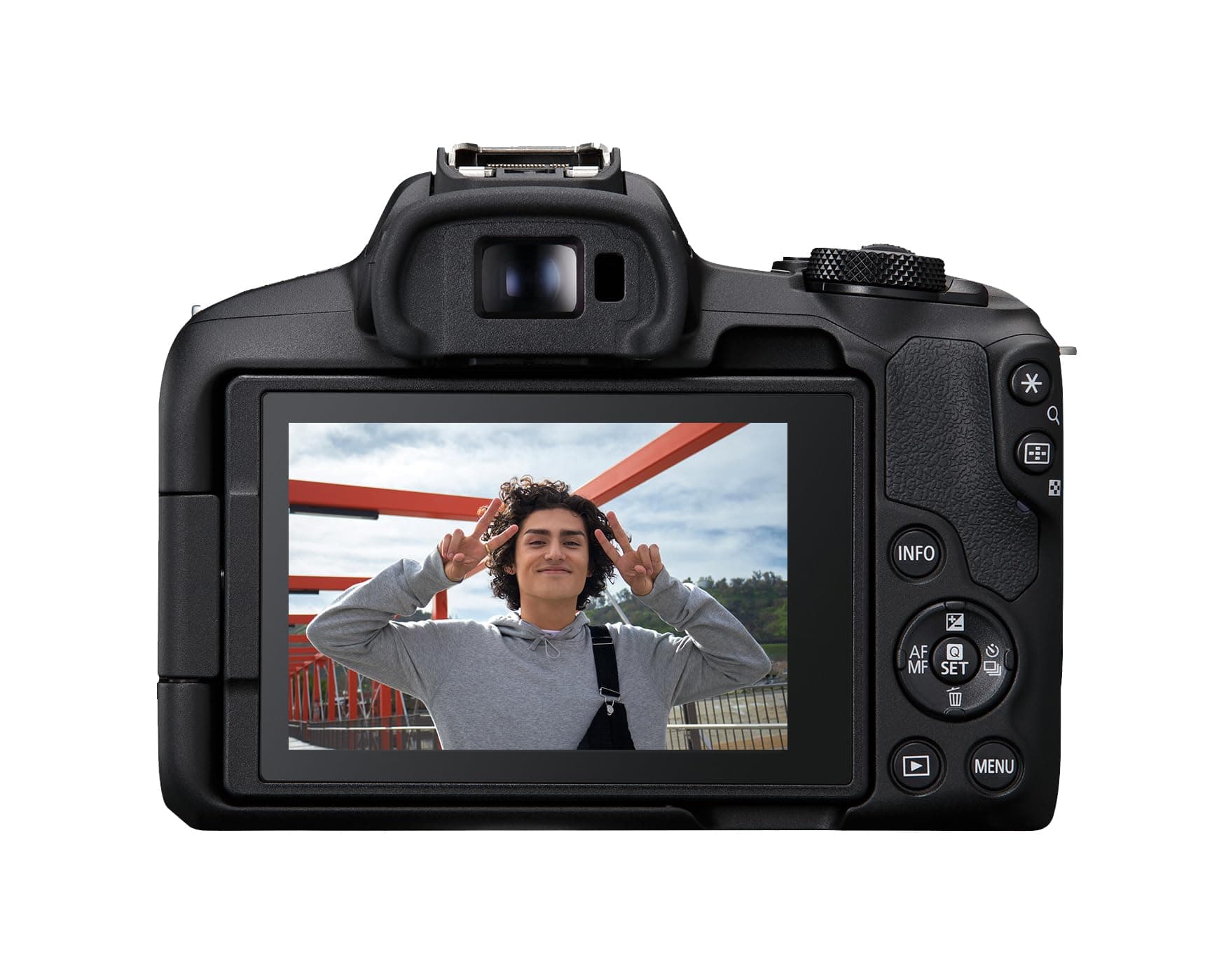 Canon EOS R50 Mirrorless Camera RF-S18-45mm F4.5-6.3 is STM Lens Kit, view 4