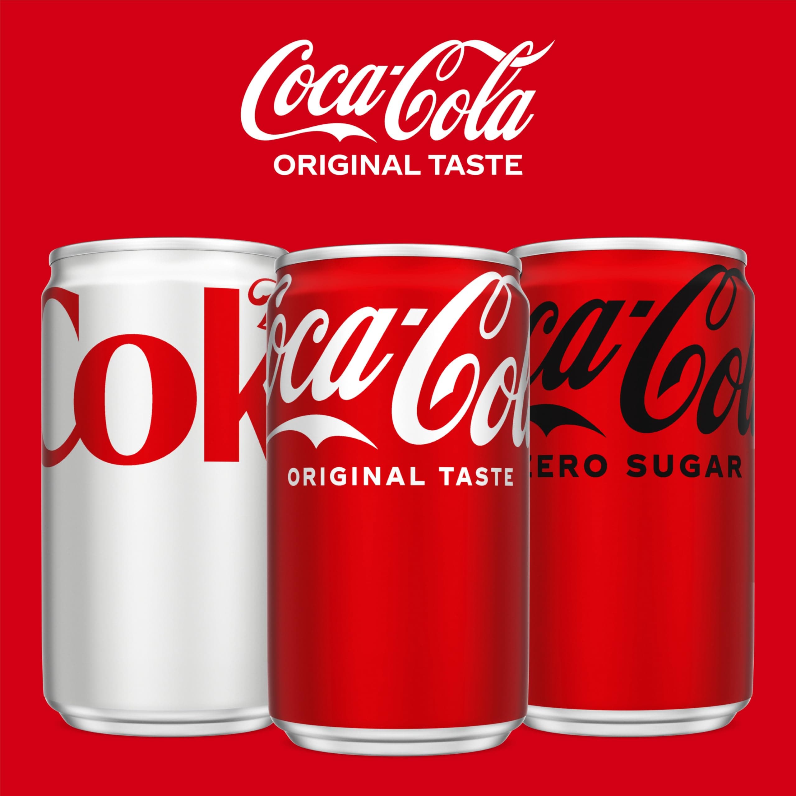 Coca-Cola Soda Soft Drink Fridge Pack Mini Cans, 7.5 fl oz, 10 Pack, view 10