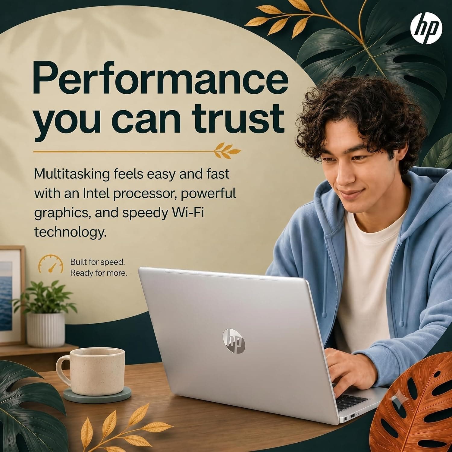 HP 17.3“ Touchscreen Laptop with Office 365 for The Web, AMD Ryzen 5 7430U (6 Cores, 12 Threads, Upto 4.3GHz, Beat Intel Core i7-1255U), 8GB RAM, 256GB SSD Storage, 10 Key Number Pad, No Mouse Added, view 2
