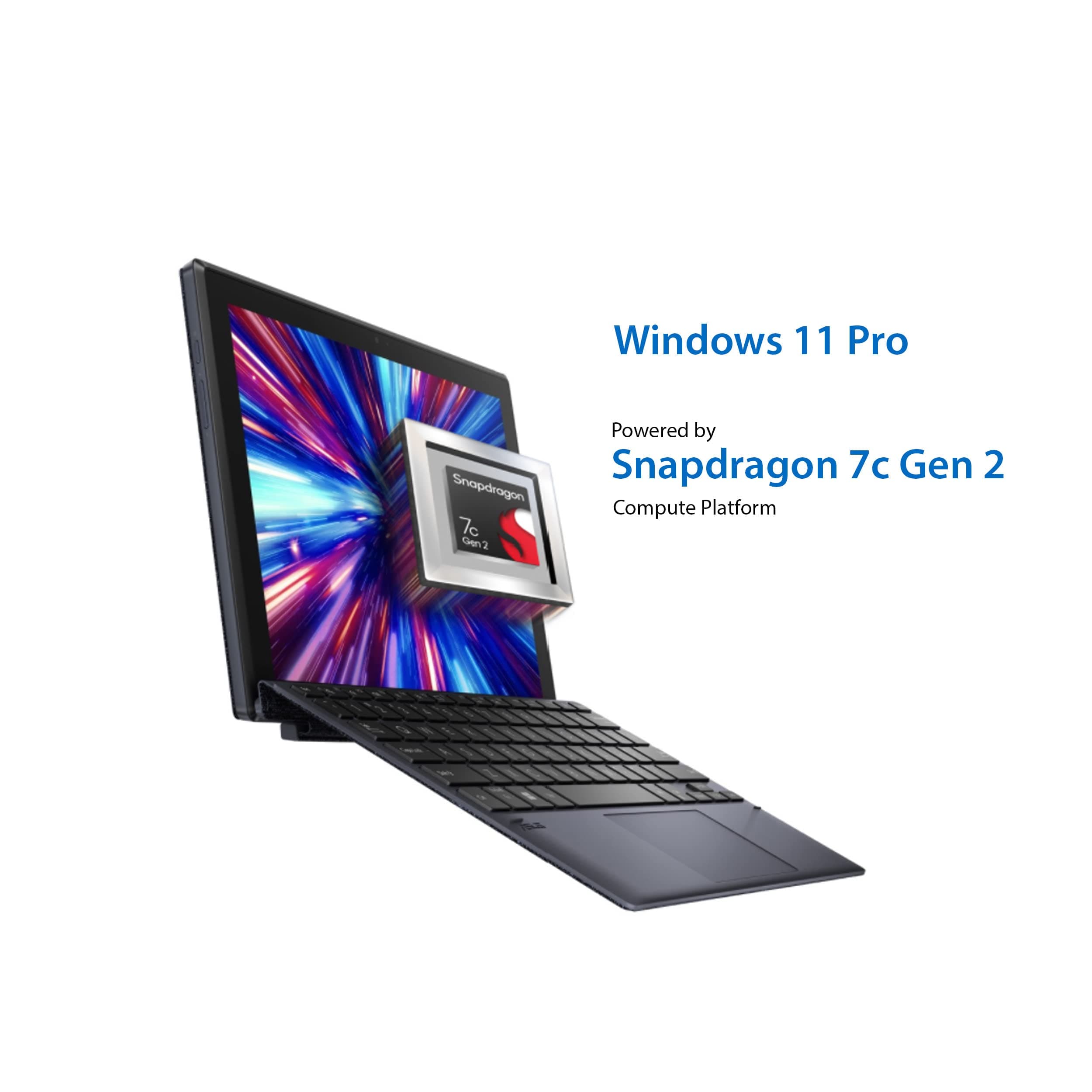 ASUS ExpertBook B3 Detachable -Laptop, 10.5” WUXGA 16:10 Touchscreen,Qualcomm Snapdragon 7c Gen 2, 4GB -RAM, 128GB eMMC, All-Day -Battery, Garaged -Stylus,Stand Cover,Windows 11 Pro,B3000DQ1A-XS24T, view 5