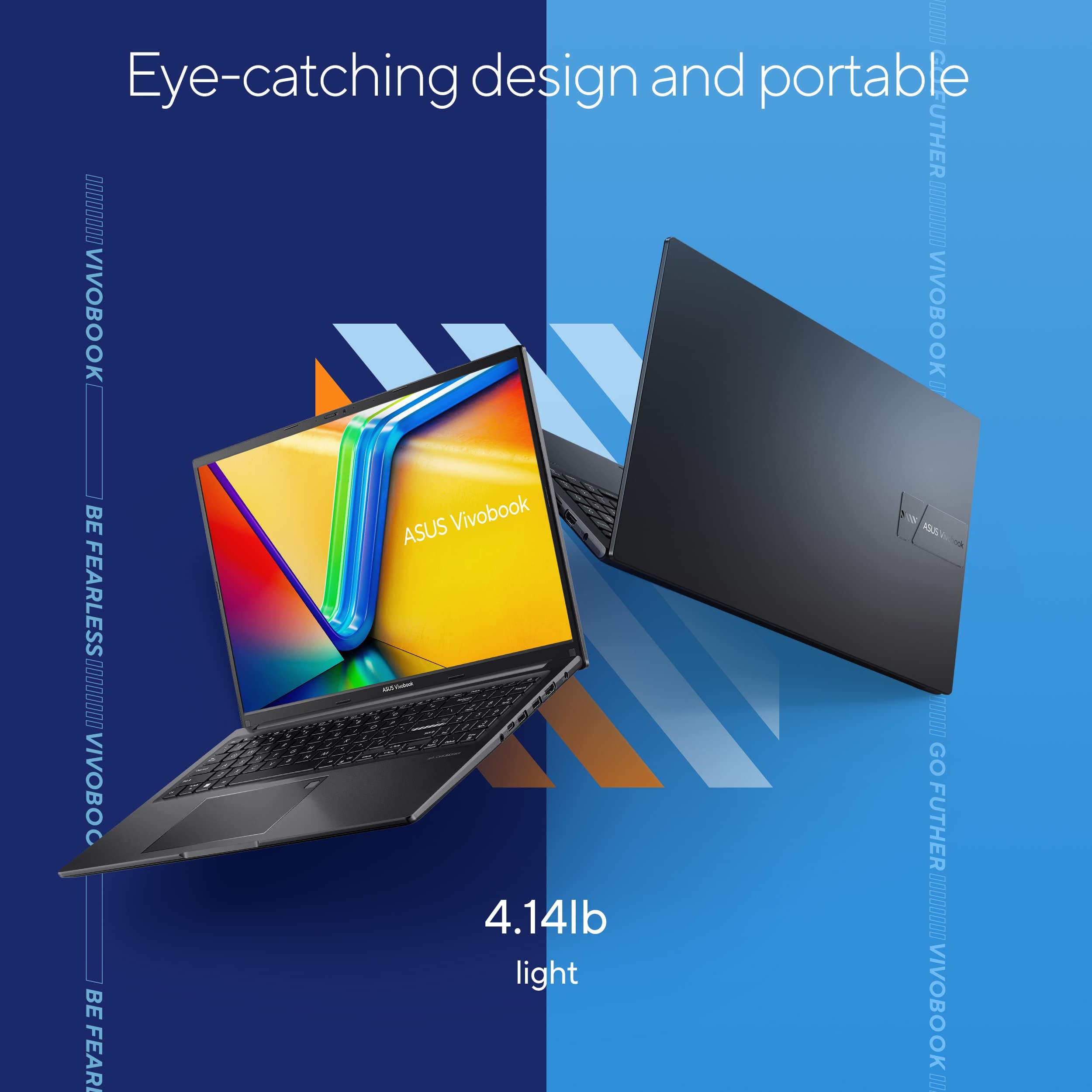 ASUS Vivobook 16 Laptop, 16” WUXGA (1920 x 1200) 16:10 Display, Intel Core i5-13500H CPU, Intel UHD Graphics, 8GB RAM, 512GB SSD, Windows 11 Home, Indie Black, F1605VA-DS52, view 8