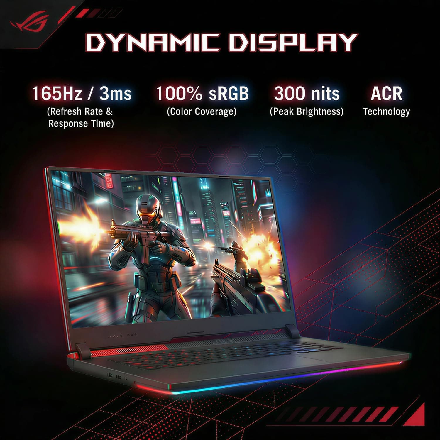 ASUS Latest 2026 ROG Strix G16 Gaming Laptop, 16" FHD 165Hz Display, 16-Core AMD Ryzen 9 8940HX, RTX 5070 Ti, 16GB RAM, 1TB SSD, Eclipse Grey, view 6