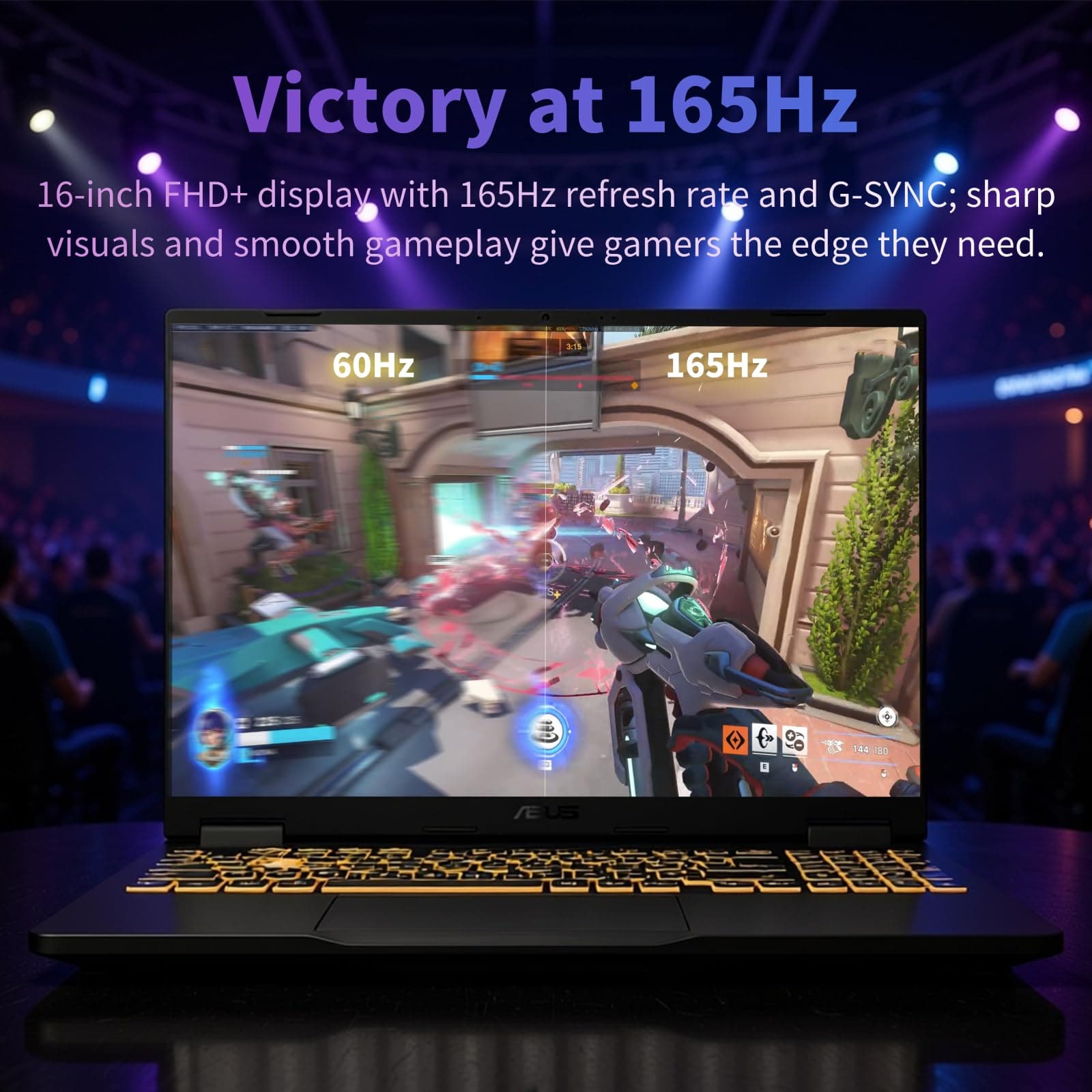 ASUS TUF F16 Gaming Laptop • Dedicated GeForce RTX 5060 • 16’’ FHD+ IPS Anti-Glare Display • Intel i7 14650HX(16-Core) • Backlit KB • Facial Recognition • Win 11 Pro • Accessories • 32GB DDR5+1TB SSD, view 4