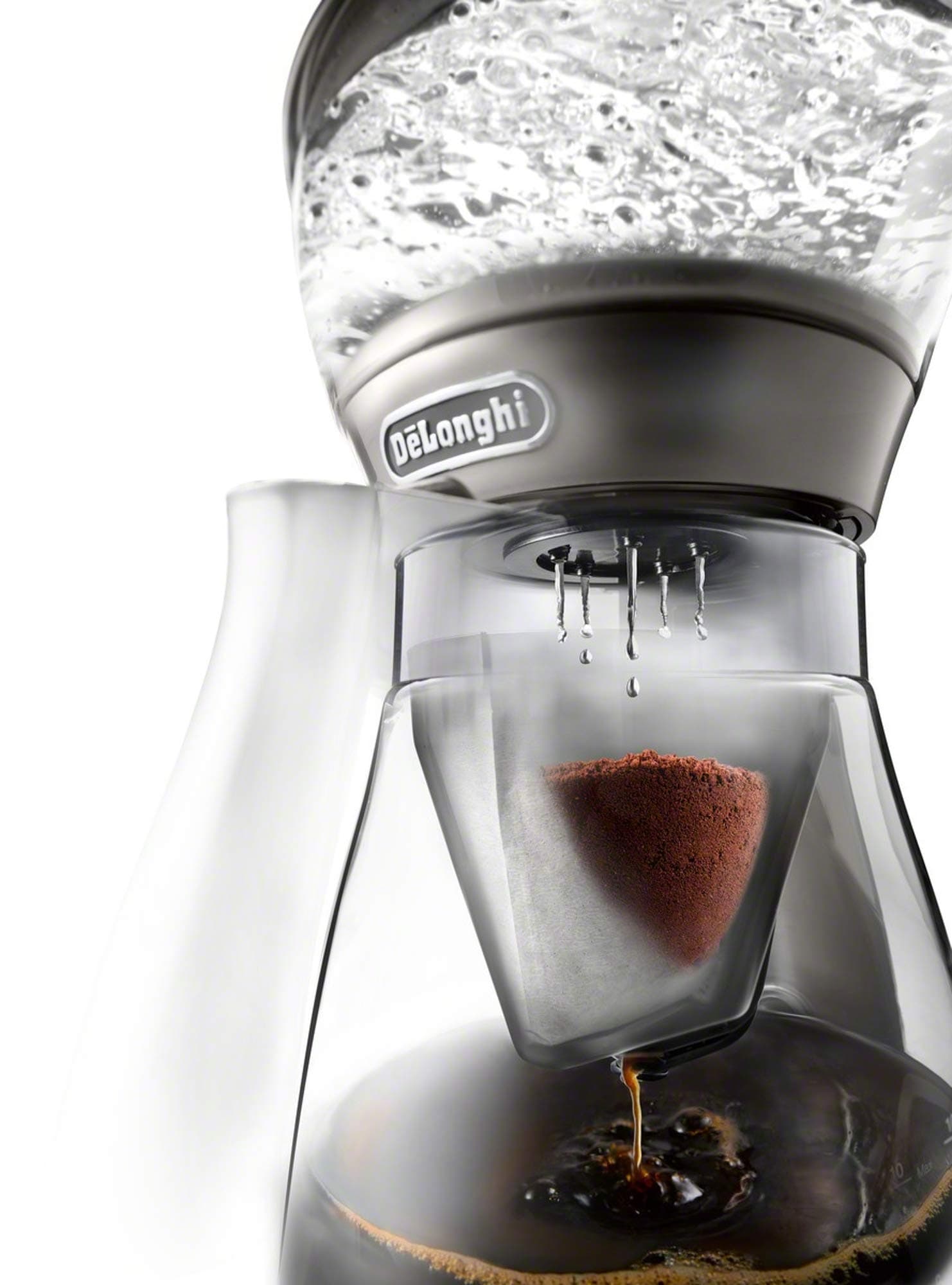 De'Longhi 3-in-1 Specialty Coffee Brewer, IcedCoffee Maker (Bold Cold Brew), Gourmet Pour Over, Premium Drip, SCA GoldenCup Certified, Glass Carafe, 8-Cup, ICM17270, view 3