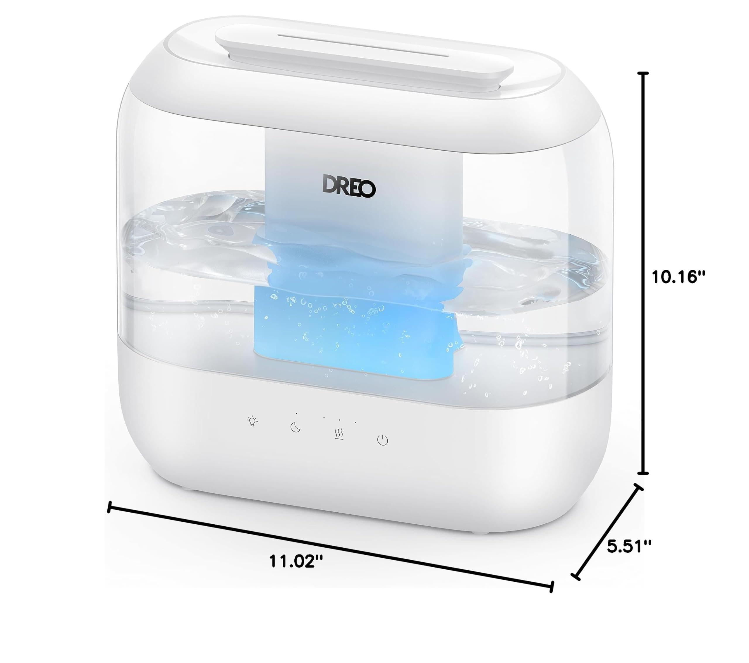 DREO 4L Humidifiers for Bedroom, 36H Runtime, 28 dB Quiet, HM311, view 9