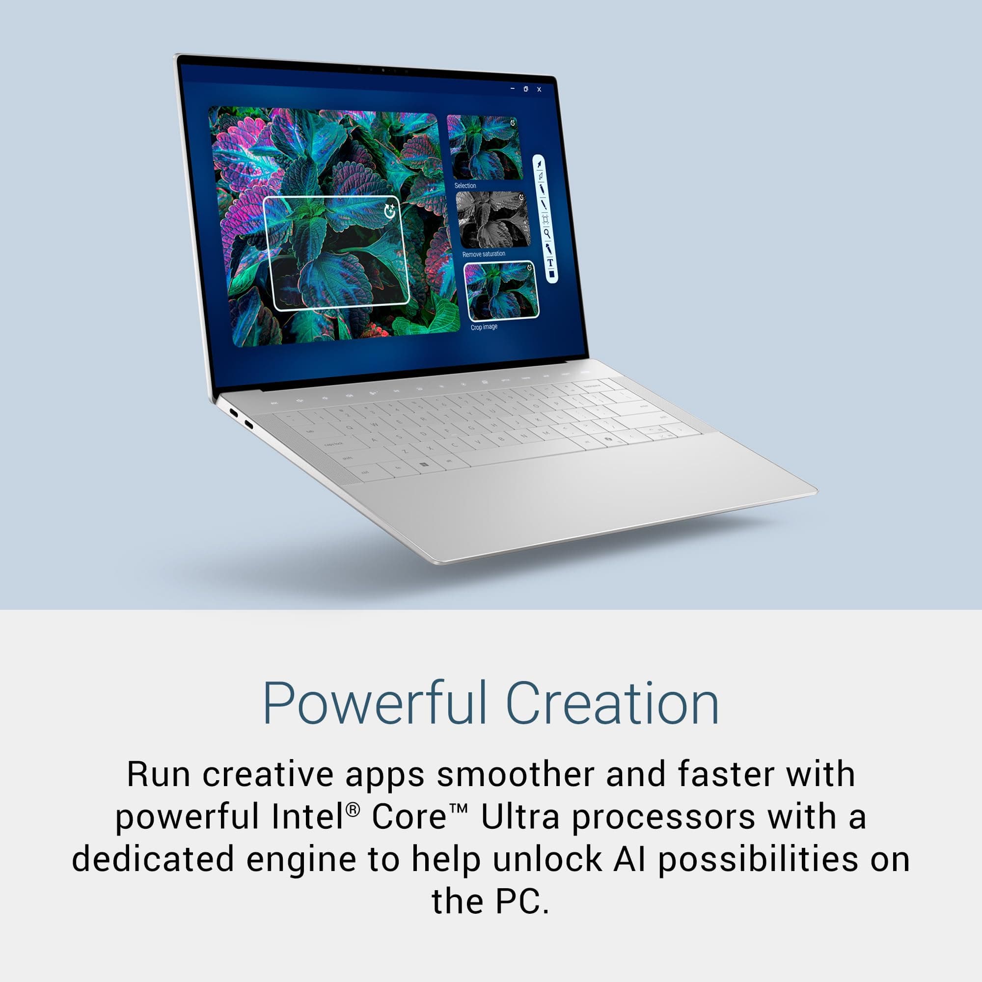 Dell XPS 14 Premium Laptop DA14250-14.5-inch Touch 3.2K OLED 48-120Hz Display, Intel Core Ultra 7 255H, Intel Arc Graphics, 32GB Memory, 1TB SSD, Backlit English Keyboard with Fingerprint Reader, view 3