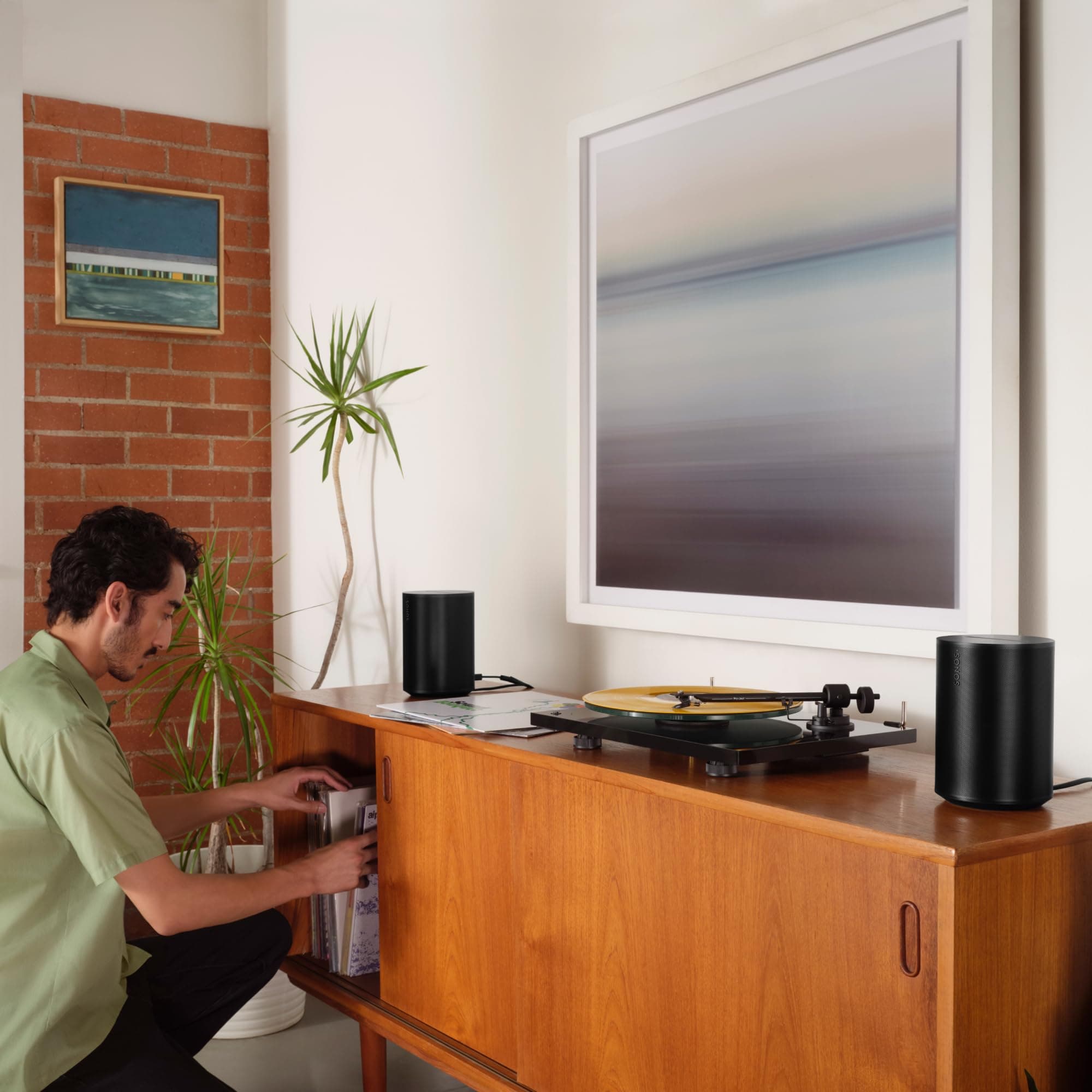 Sonos Era 100 - Black - Wireless, Alexa Enabled Smart Speaker, view 7